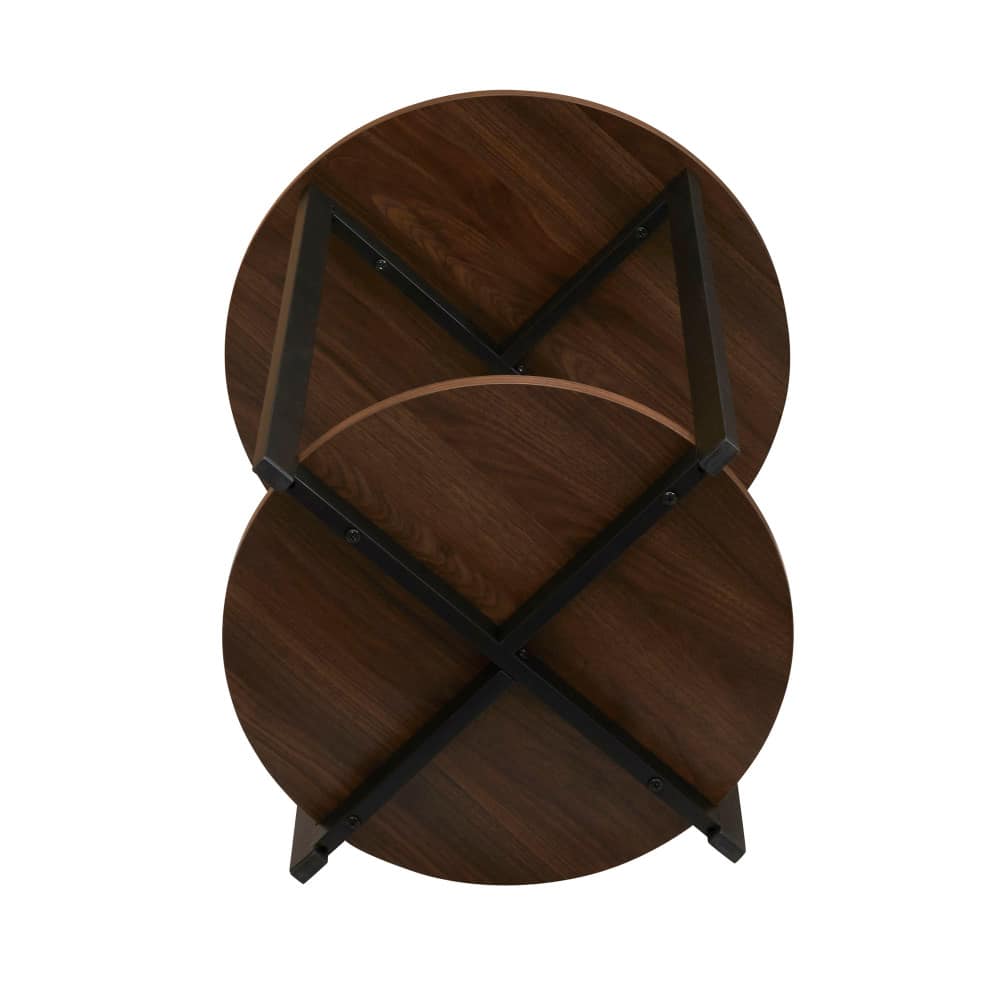 Household Essentials Jamestown 24" Round End Table