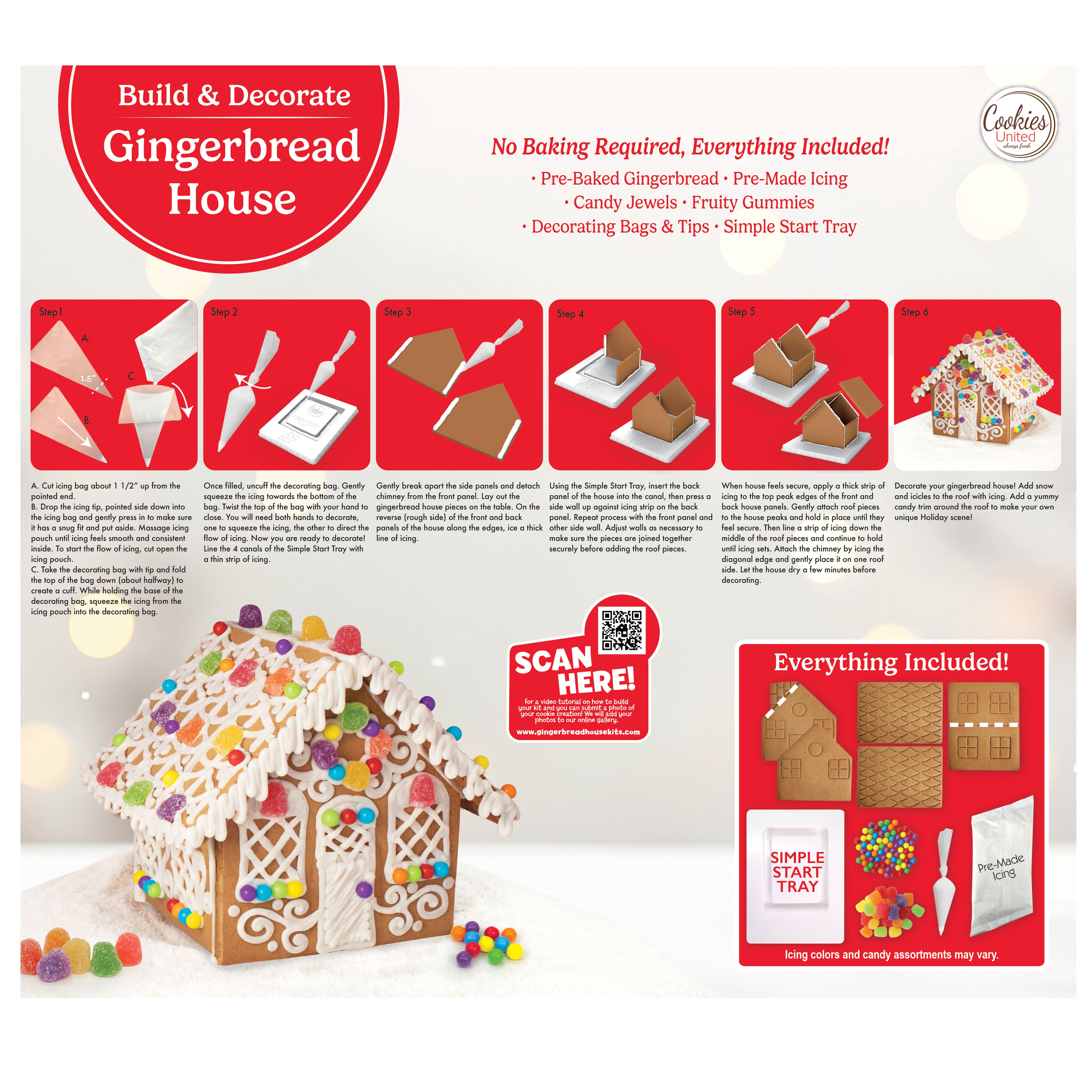 Cookies United Gingerbread House Kit