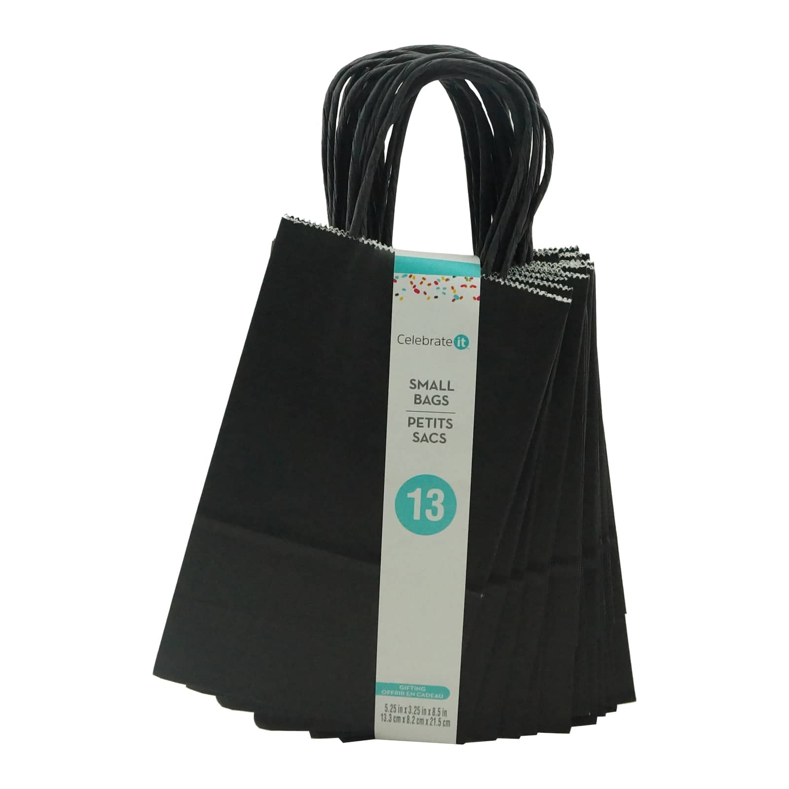 Small black paper clearance gift bags