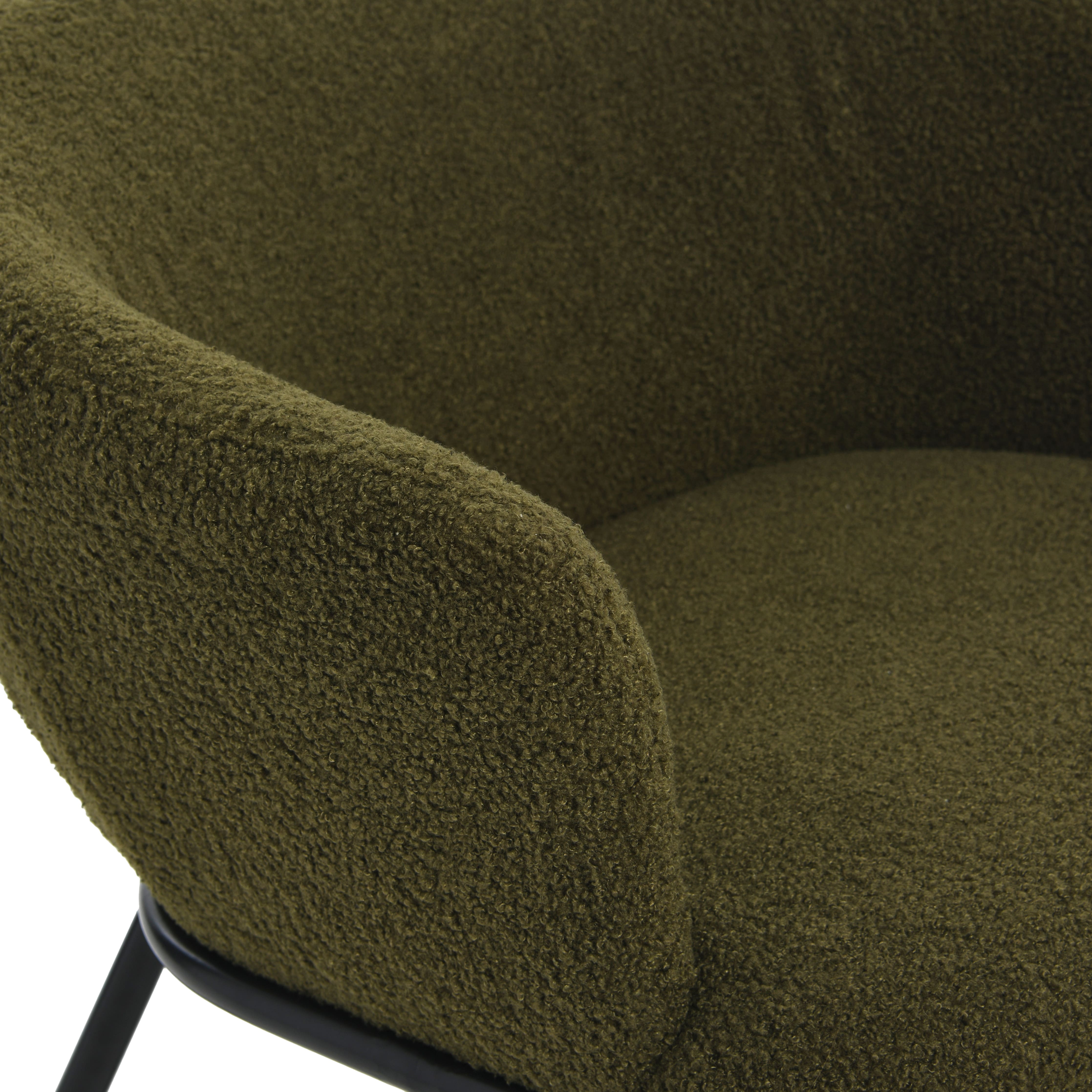 Bowery Boucle Upholstered Accent Arm Chair