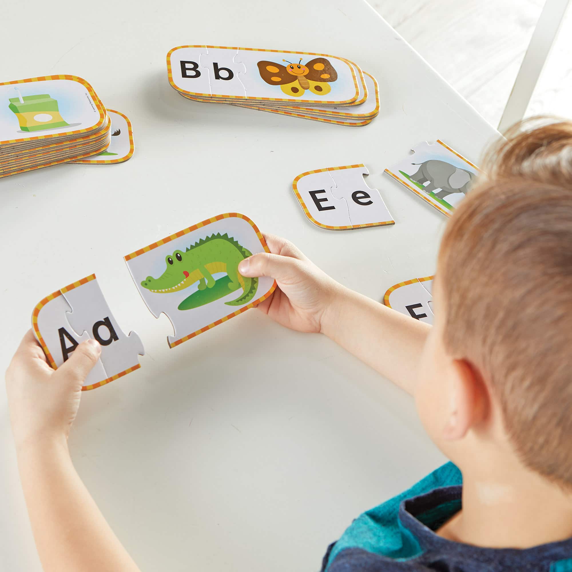 Learning Resources Upper &#x27;n Lowercase Alphabet Puzzle Cards