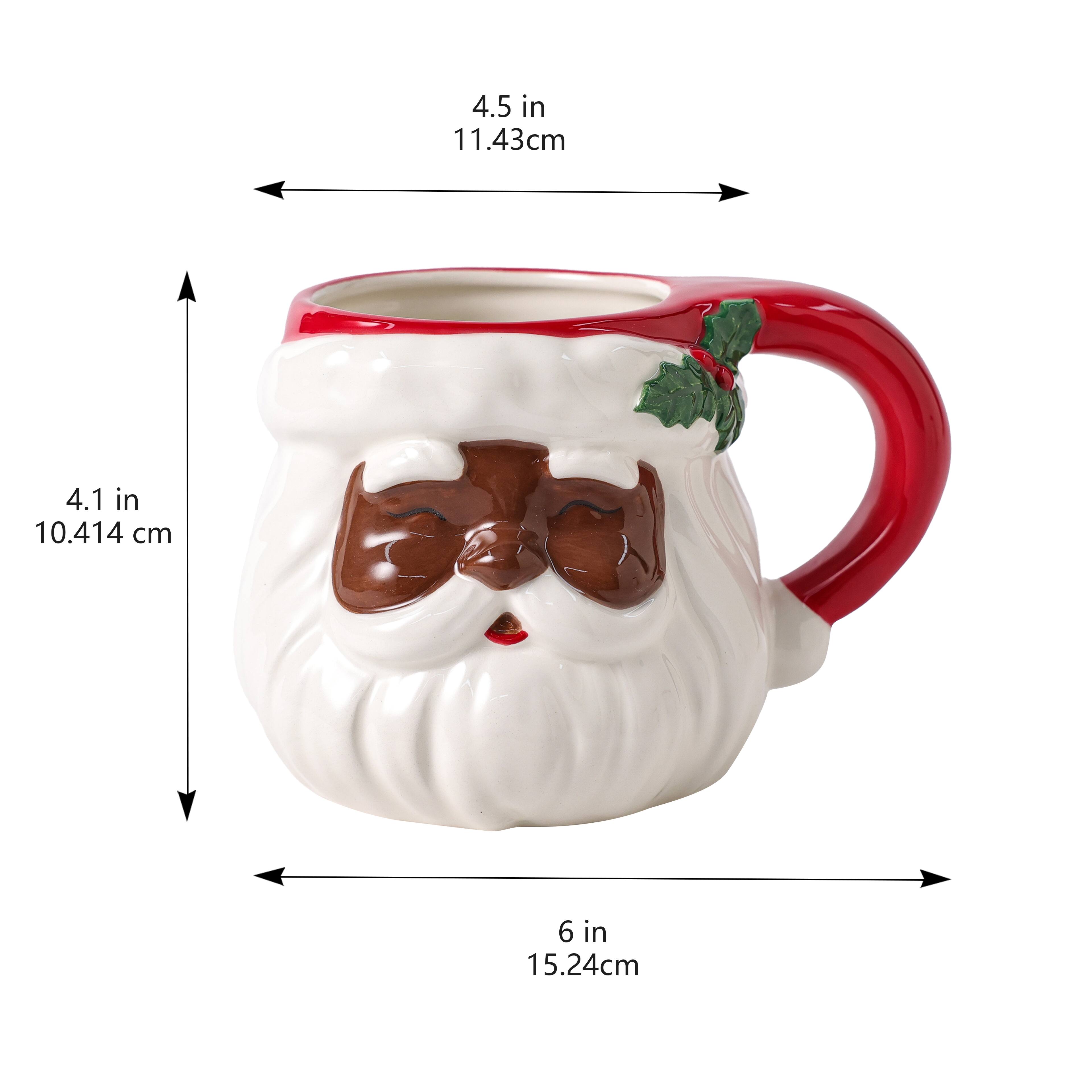 Tasse &#xE0; th&#xE8;me de p&#xE8;re No&#xEB;l heureux de 443,6&#xA0;ml d&#x2019;Ashland