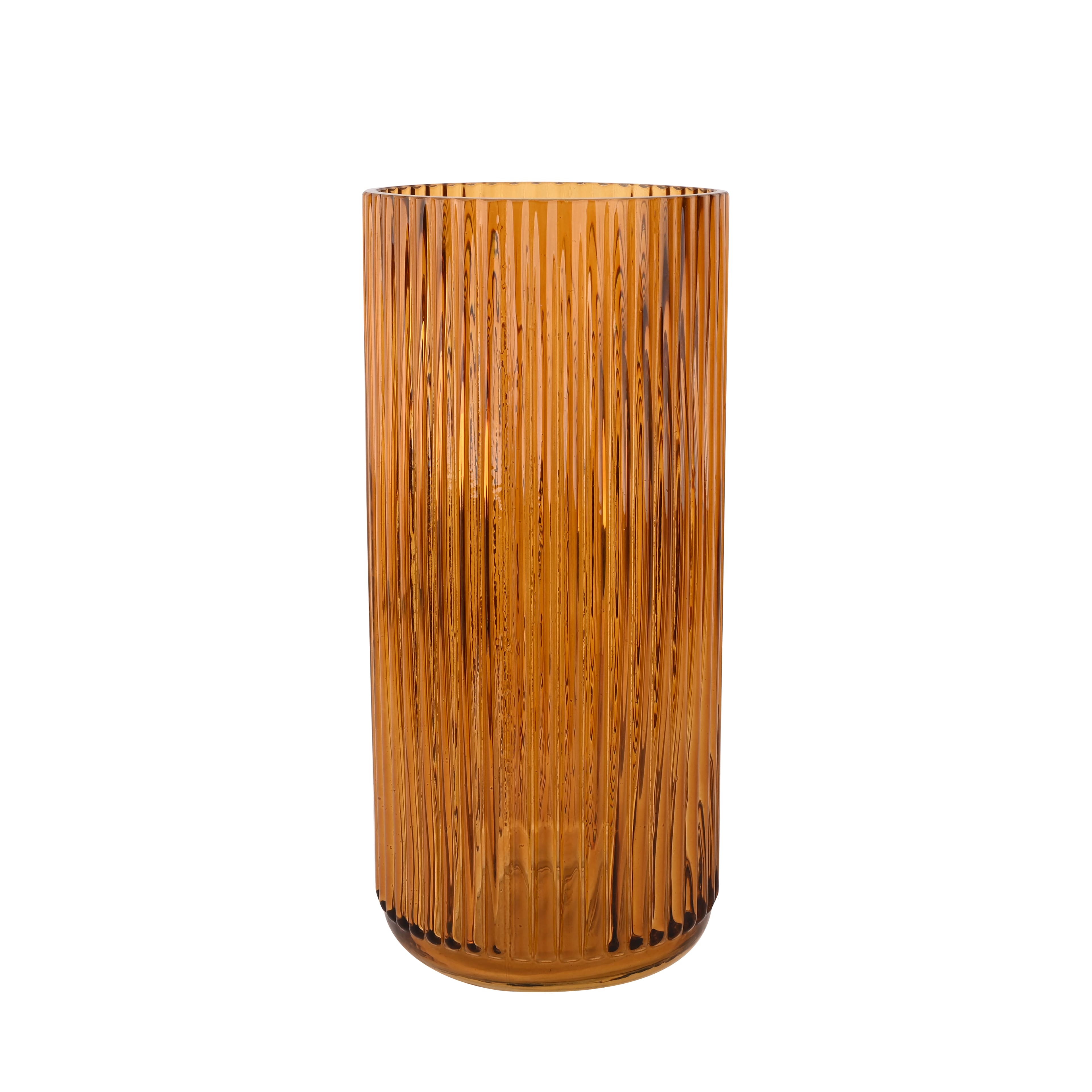 10&#x22; Tall Ribbed Glass Vase by Ashland&#xAE;