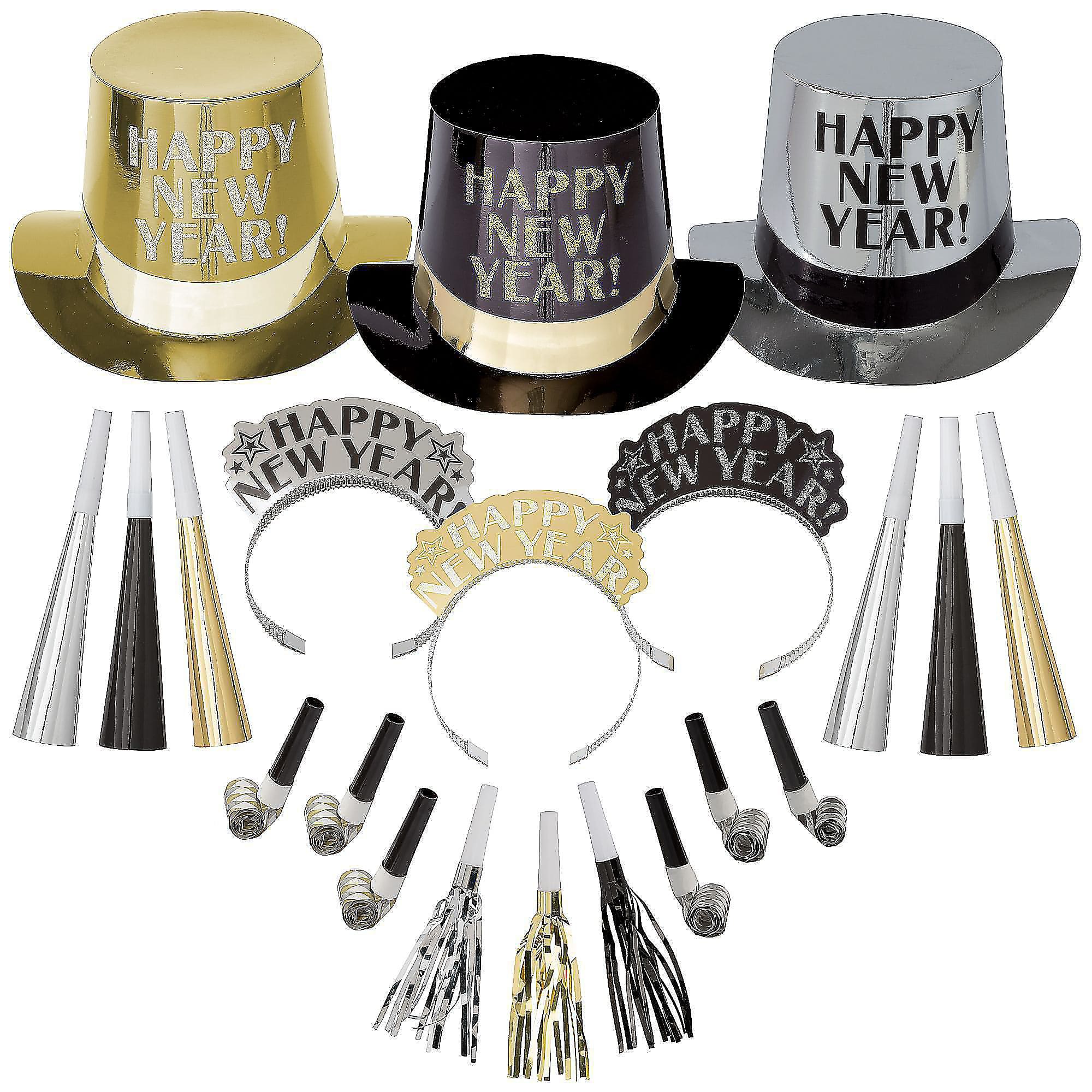 Get The Party Started New Year&#x27;s Kit For 25 People, 50ct.