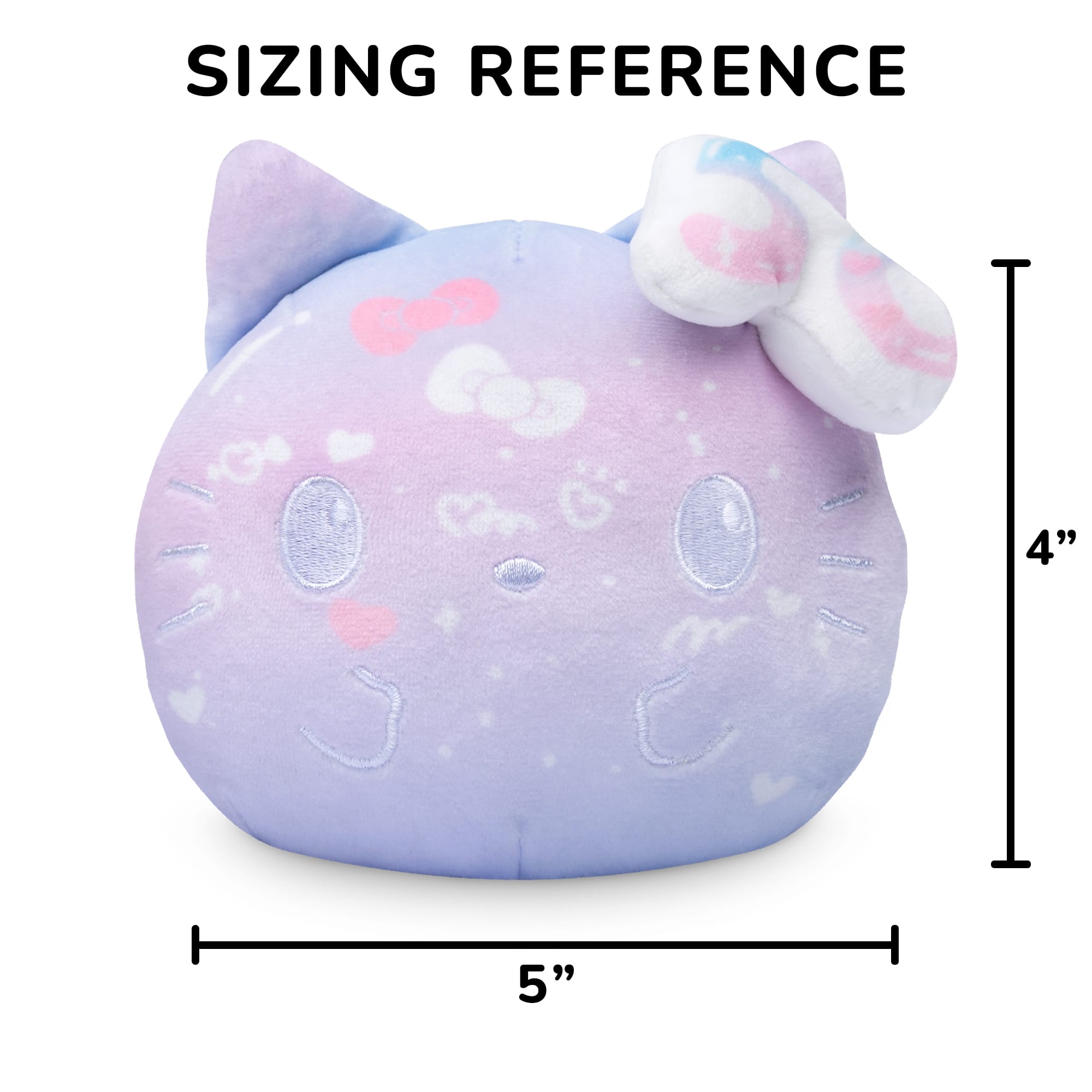 Sanrio&#xAE; TeeTurtle Hello Kitty&#xAE; 50th Anniversary 4&#x22; Purple Reversible Plushie