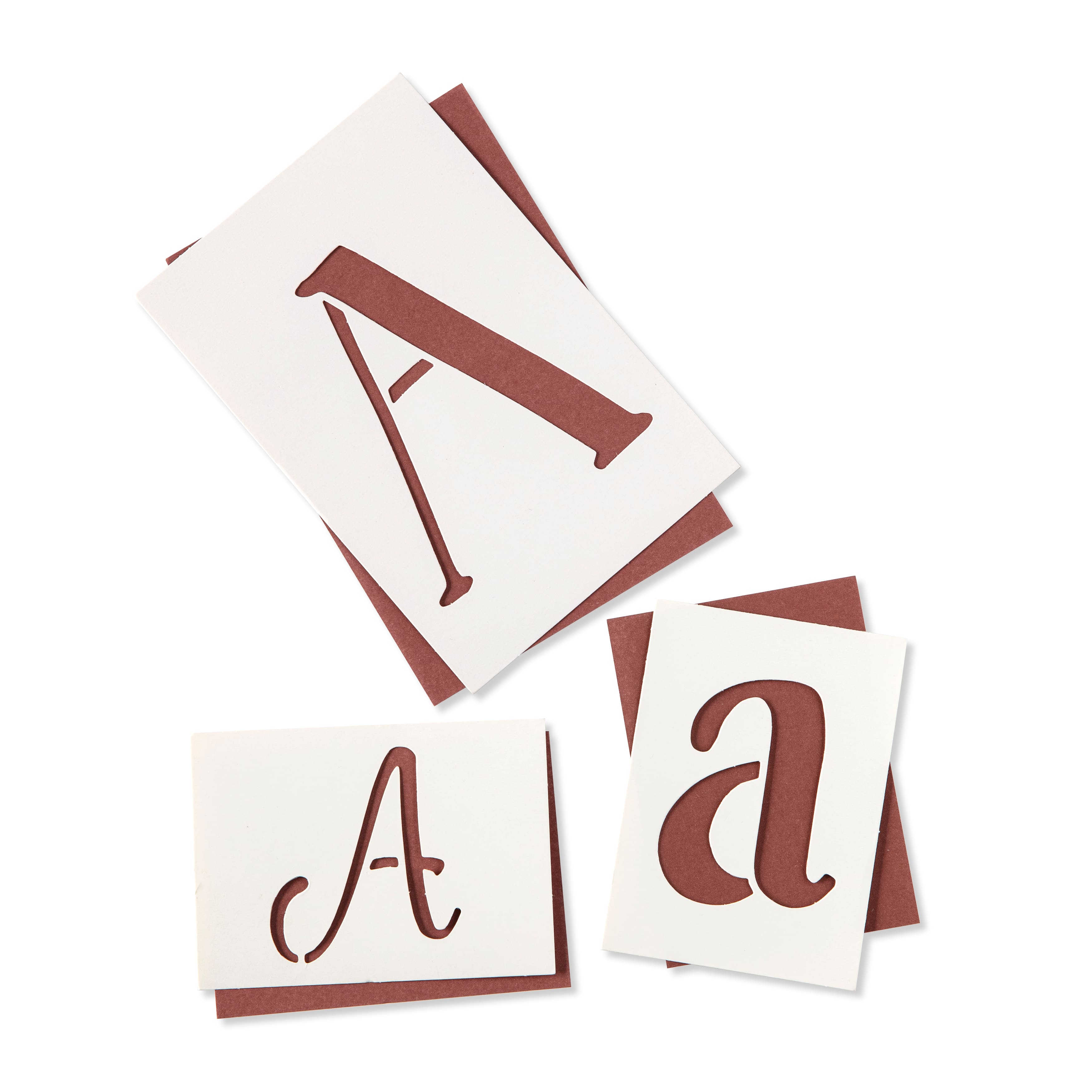 Letters & Numbers Alphabet Reusable Stencil Set // 50mm // Modern