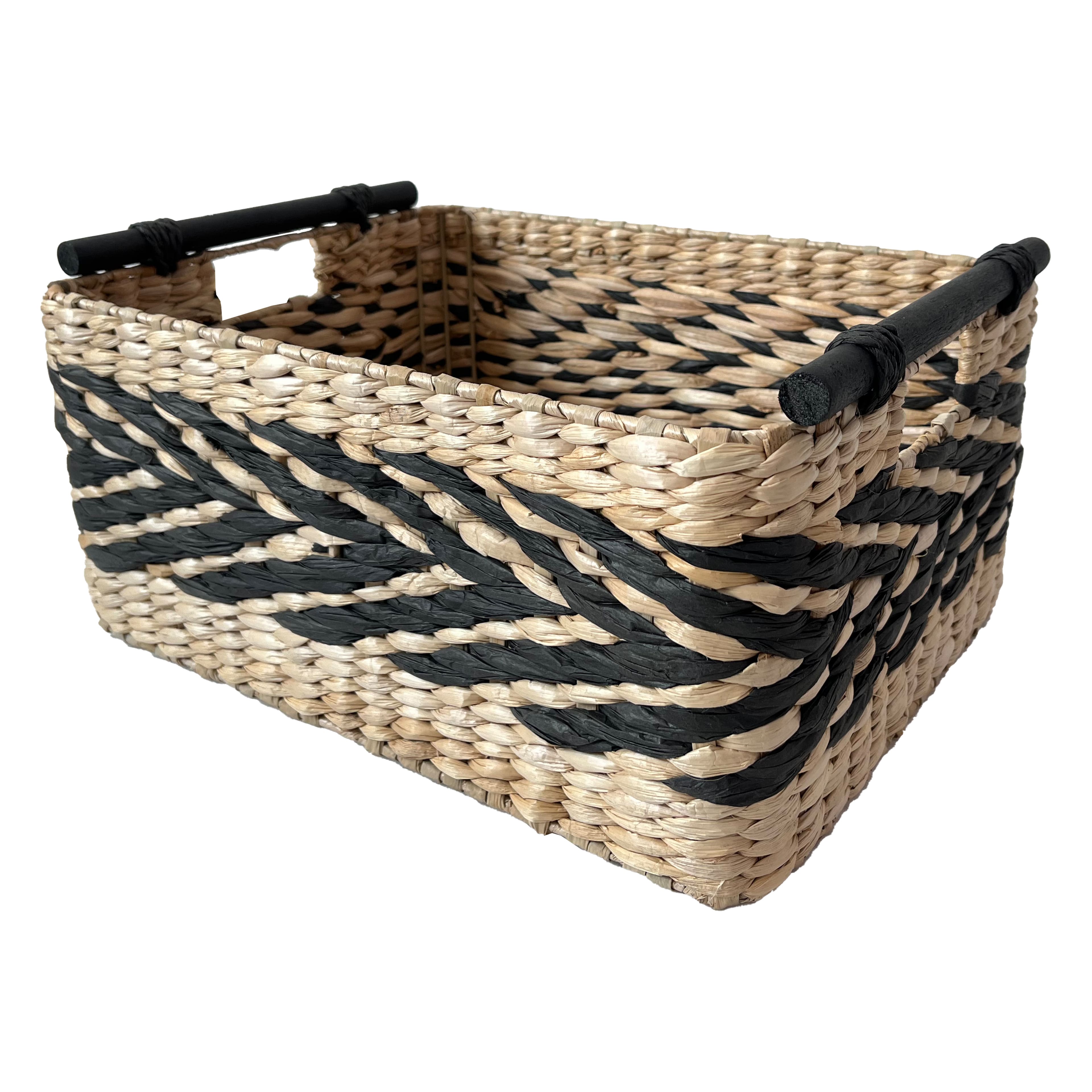 Black &#x26; Natural Brown Tribal Basket by Ashland&#xAE;