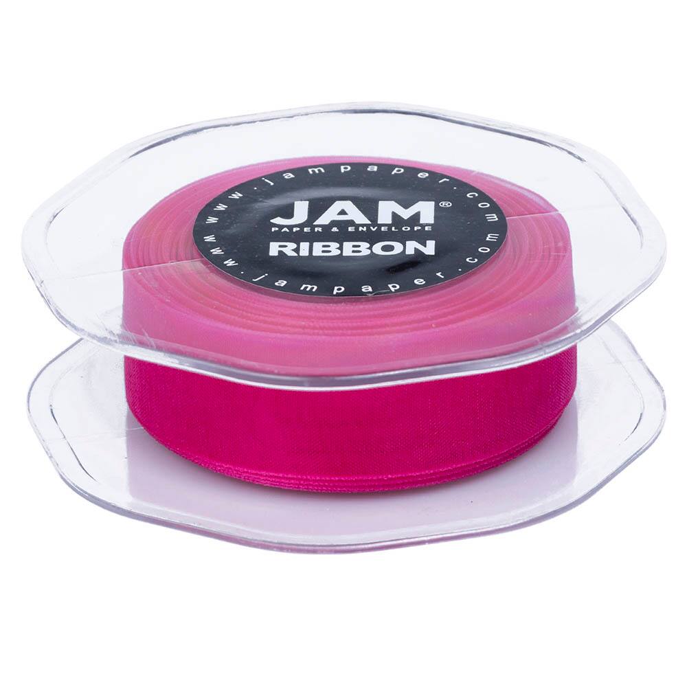 JAM Paper 7/8" x 25yd. Sheer Satin Ribbon