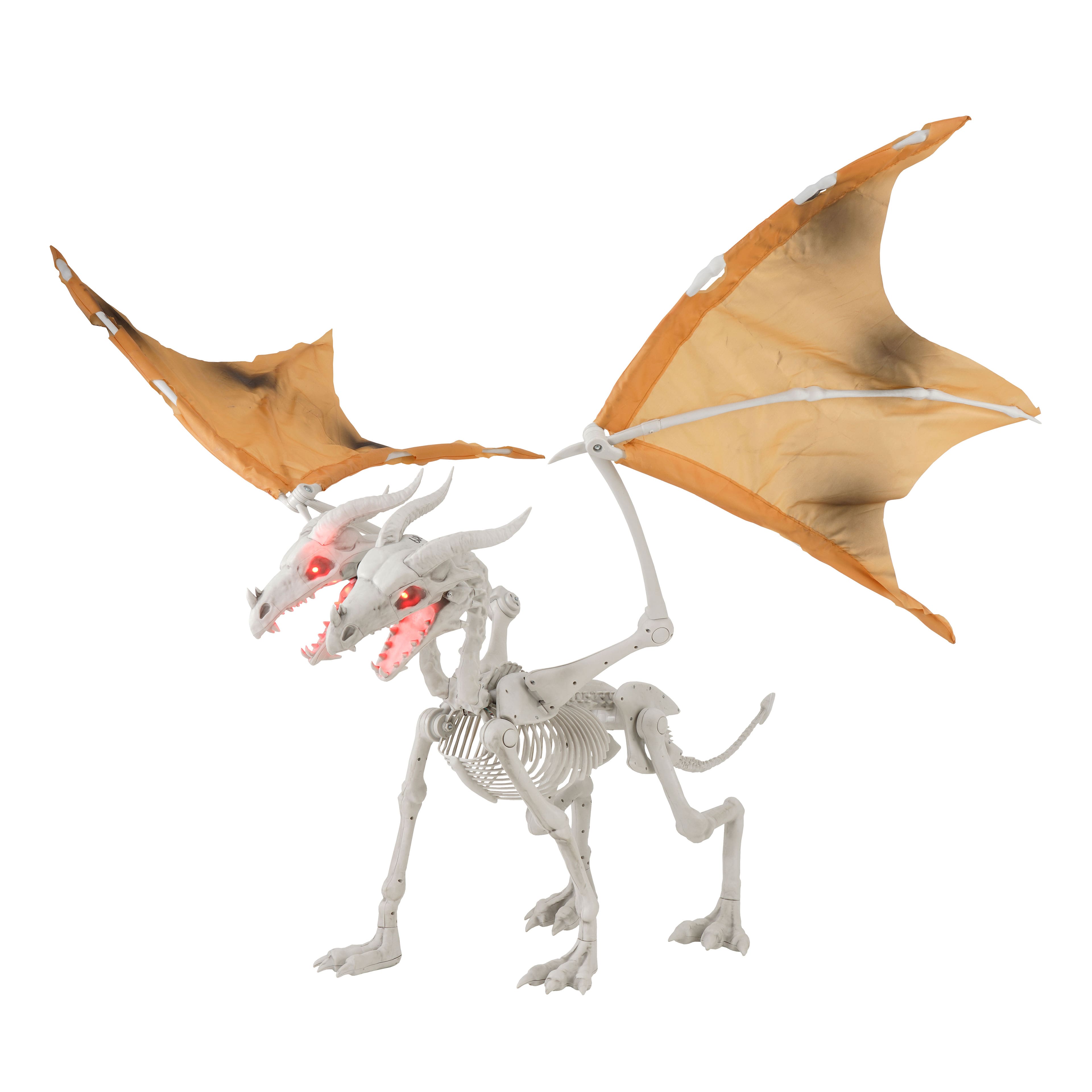 3.9ft. Animated 2-Headed Dragon Skeleton by Ashland&#xAE;