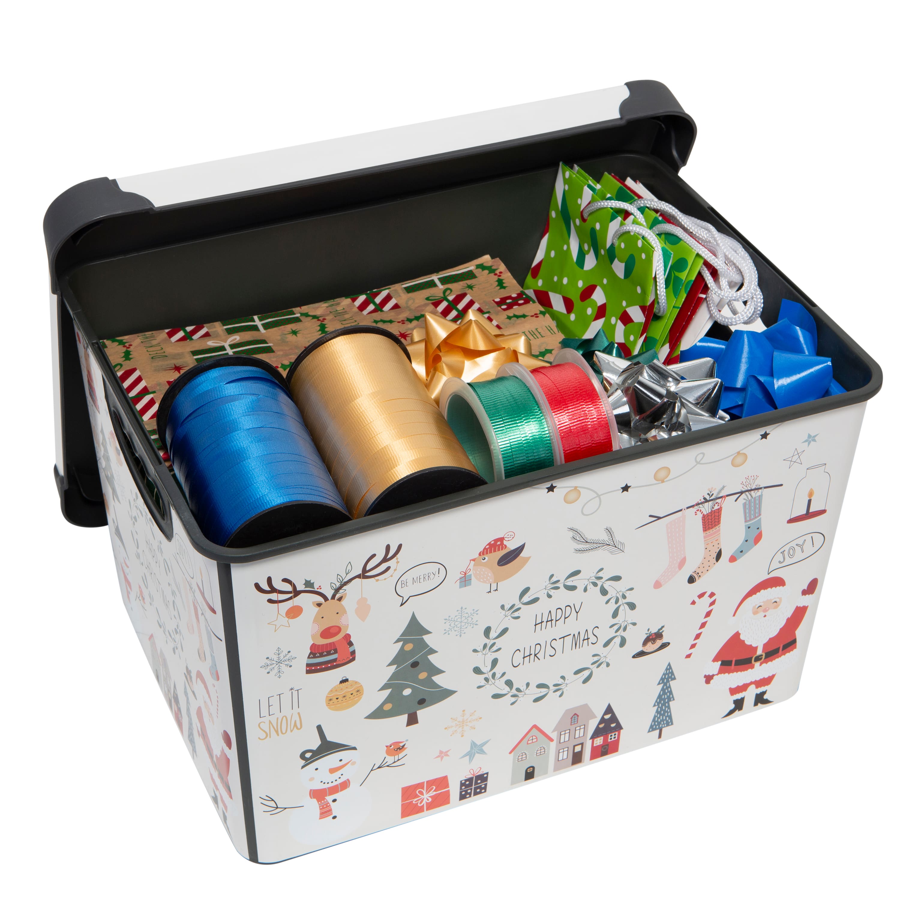 Simplify Happy Christmas Storage Tote Bin