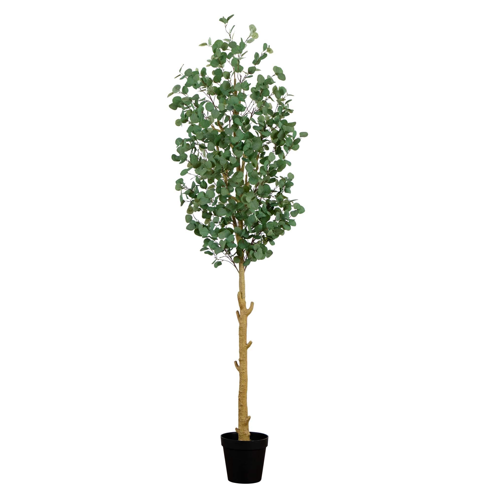 9ft. Potted Green Artificial Eucalyptus Tree