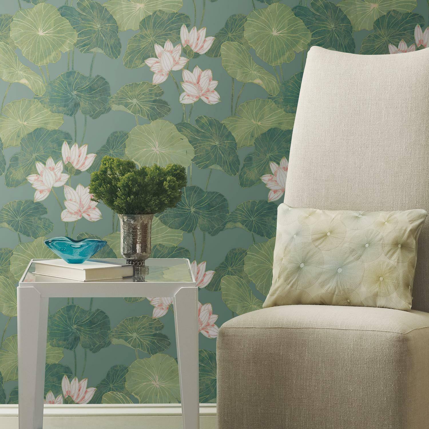 RoomMates Lily Pad Peel &#x26; Stick Wallpaper