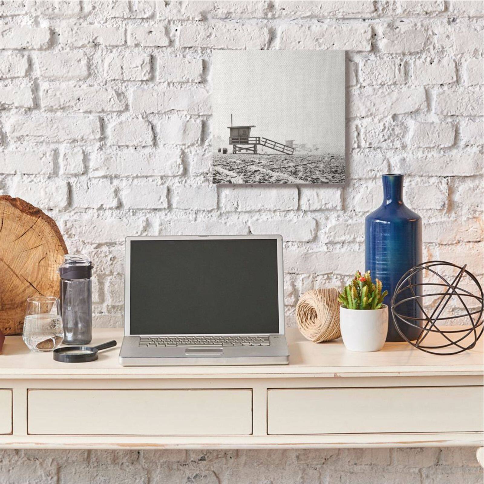 Stupell Industries Lifeguard Stands on Beach Canvas Wall Art