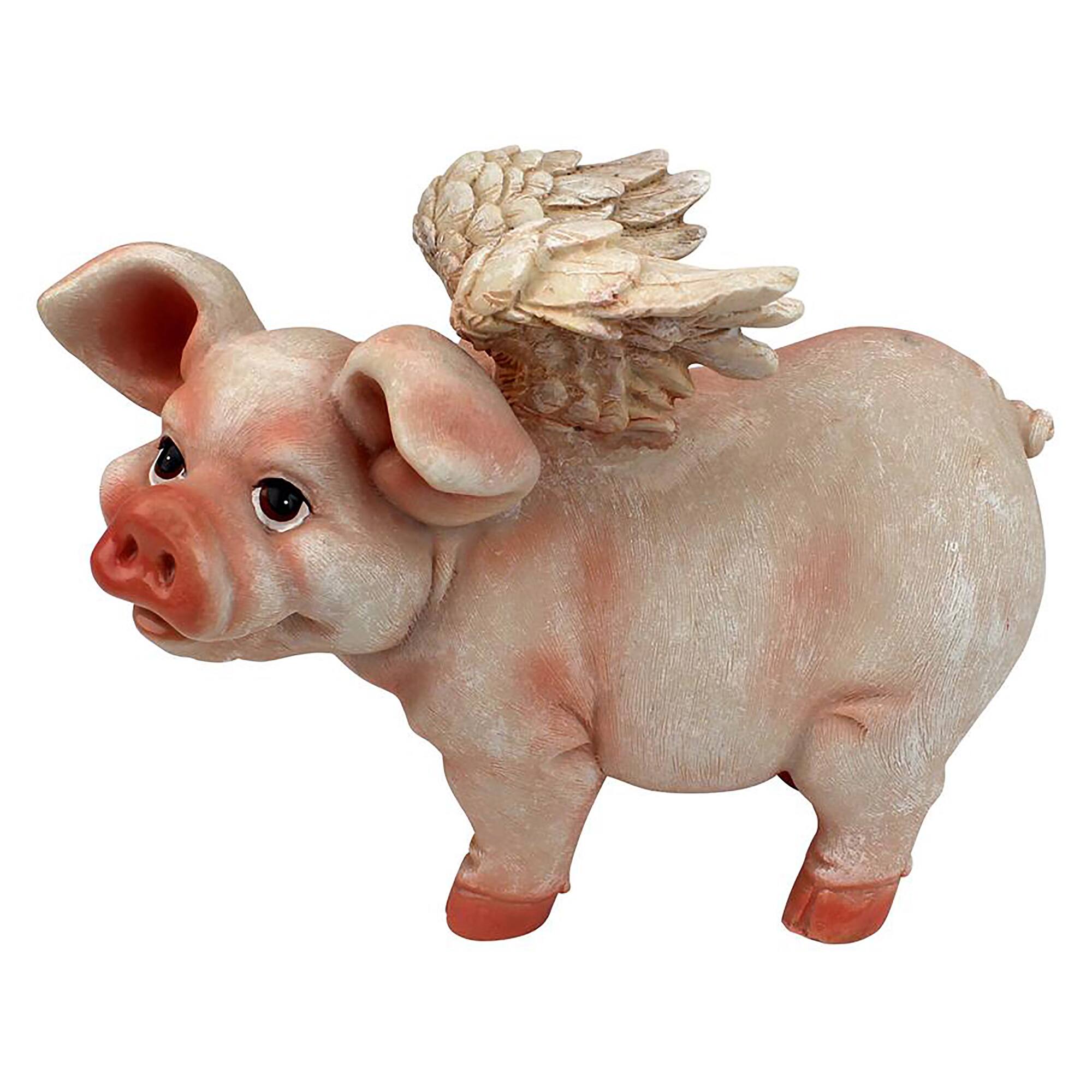 Design Toscano 8&#x22; Hog Heaven Flying Pigs Statue Collection Standing
