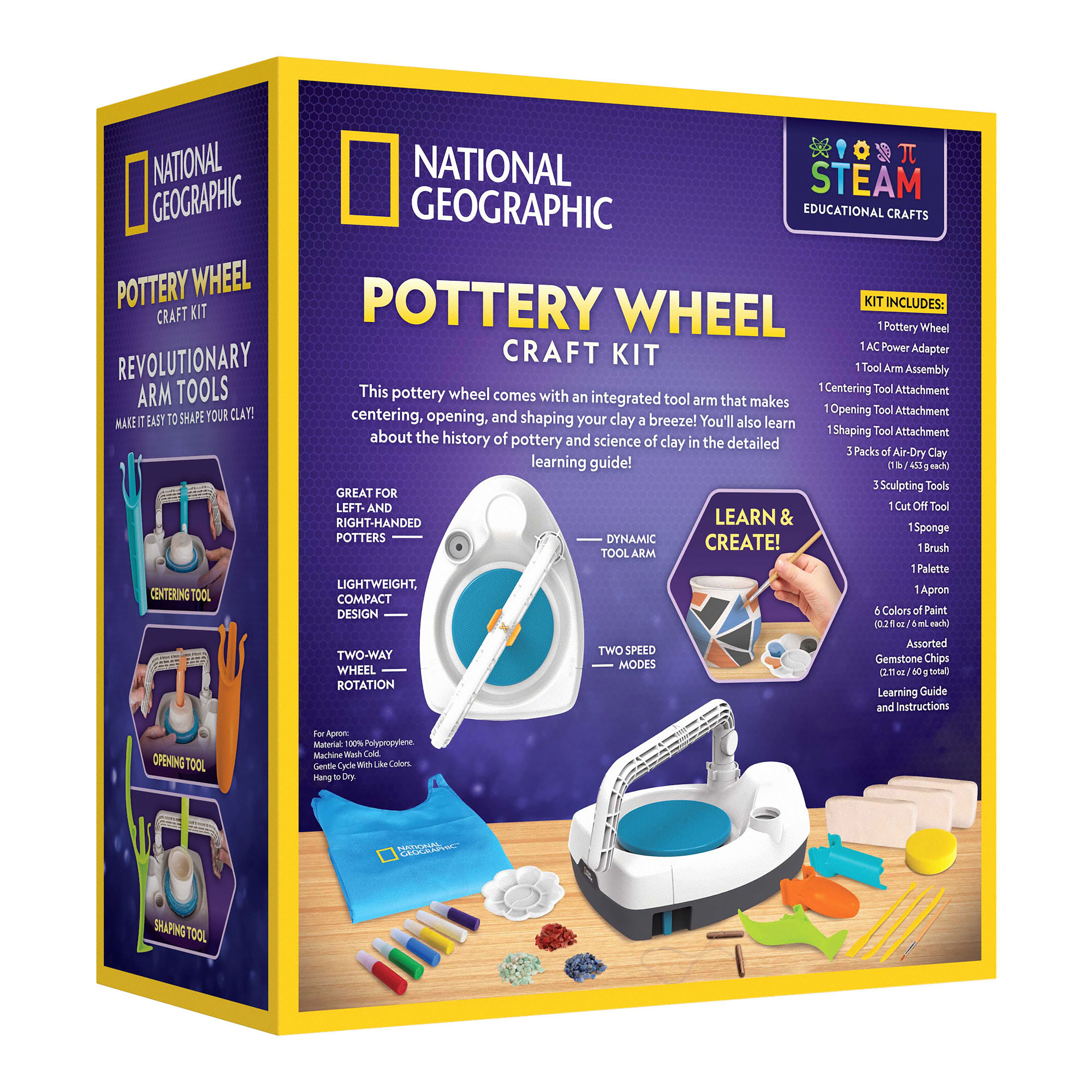 National Geographic&#x2122; Pottery Wheel Craft Kit