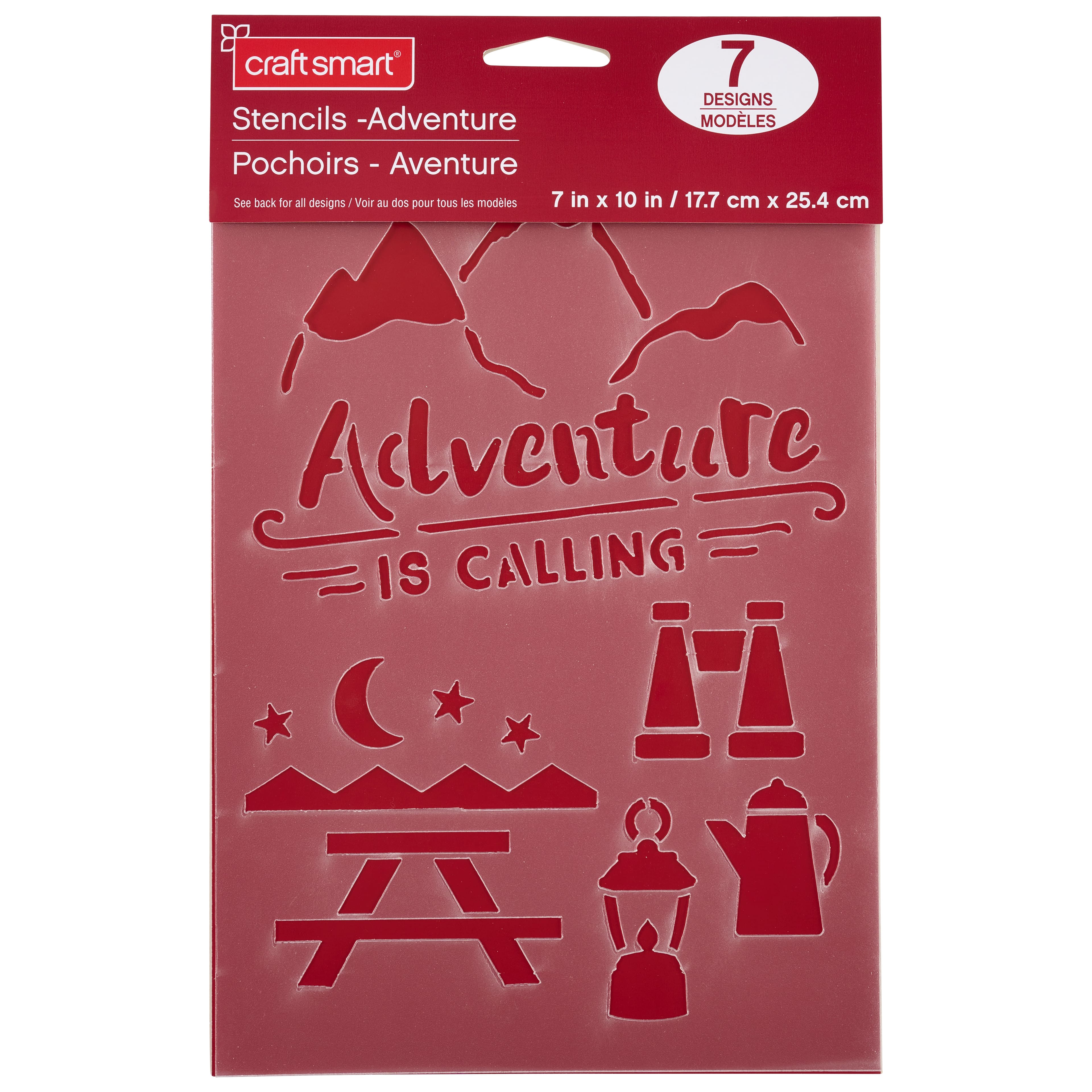 Adventure Stencils, 7&#x22; x 10&#x22; by Craft Smart&#xAE;