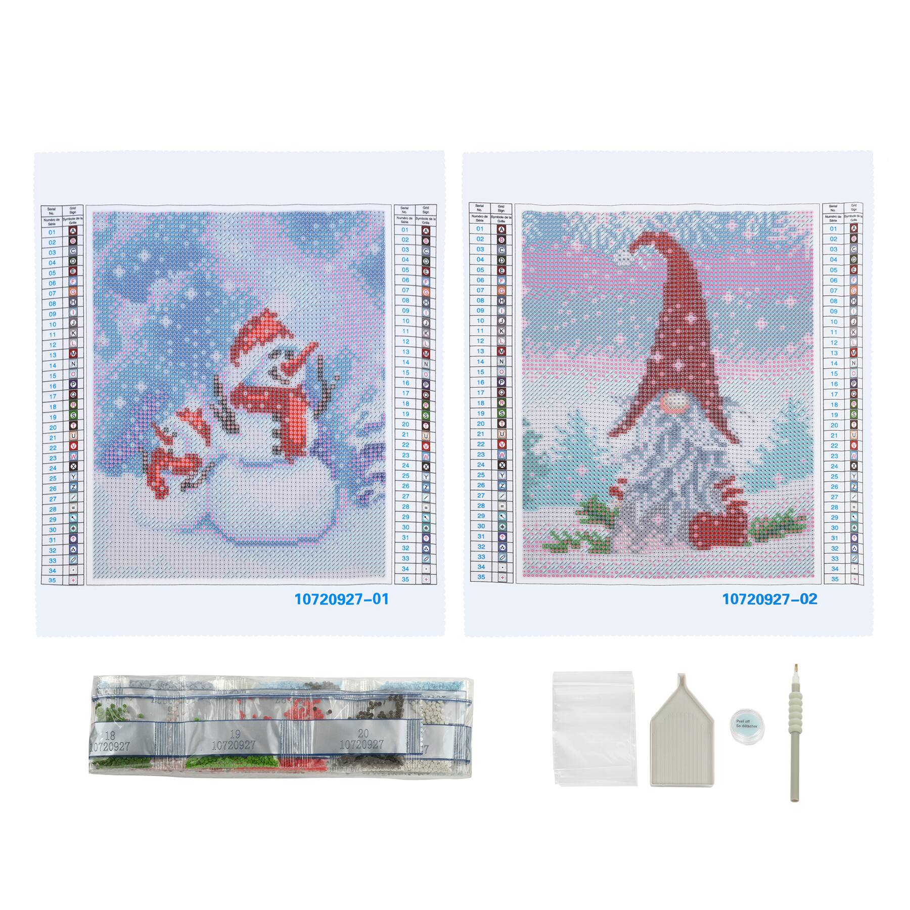 MERRY AND BRIGHT SANTA Diamond Painting Kit – DAZZLE CRAFTER