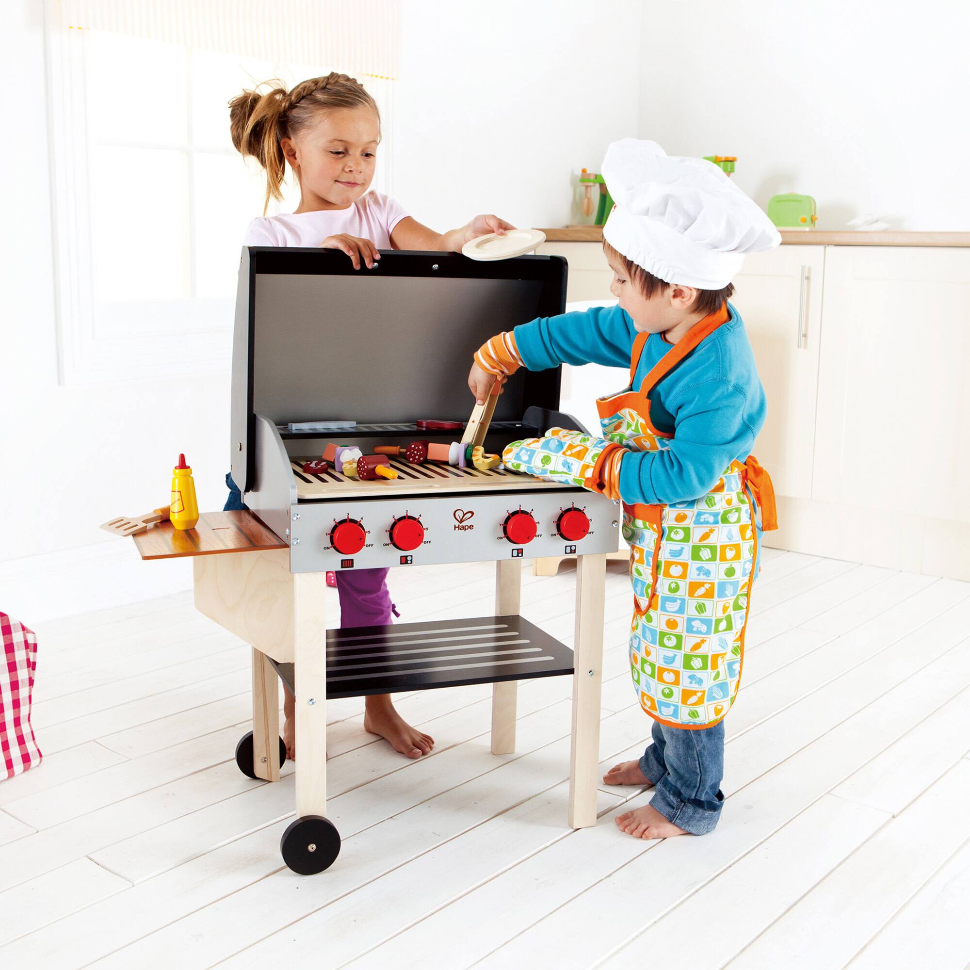 Hape Gourmet Grill Kids Wooden Play Kitchen