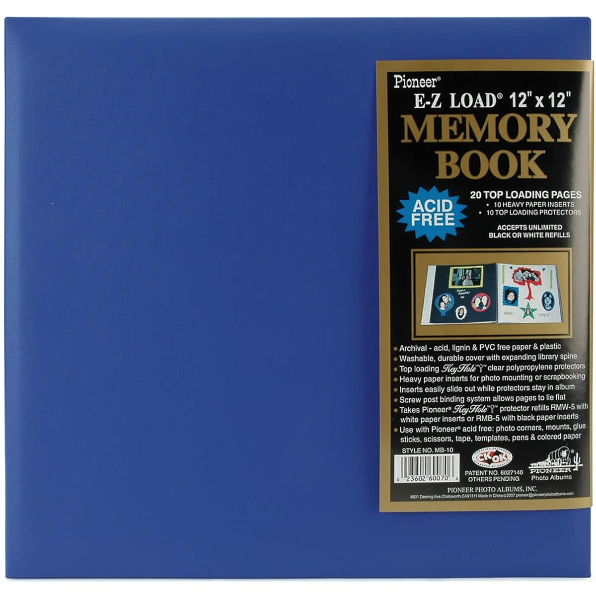 Pioneer® Leatherette Post Bound Album, 12" x 12"