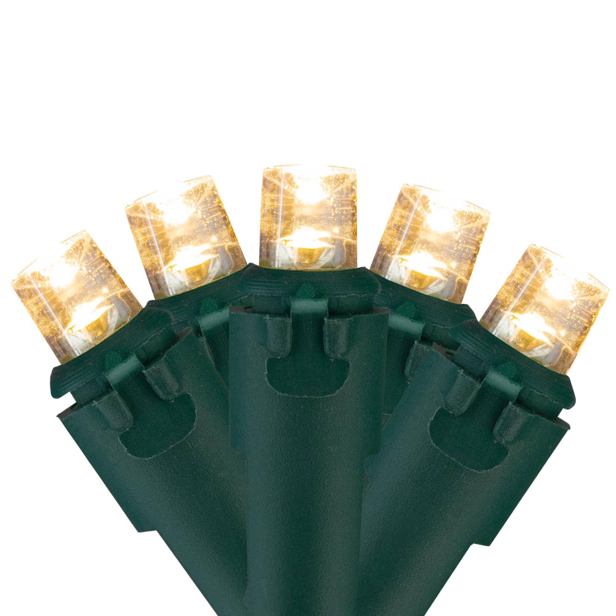 50ct. LED Wide Angle Christmas String Lights with Green Wire