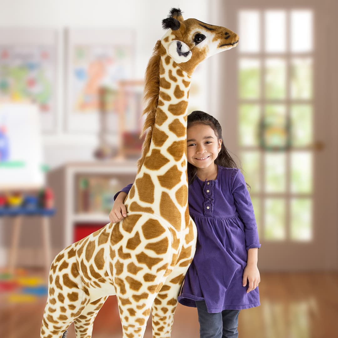 Melissa & Doug Giraffe Plush Stuffed Animal 2106 Huge Big Tall Kids Toy Over 4Ft 