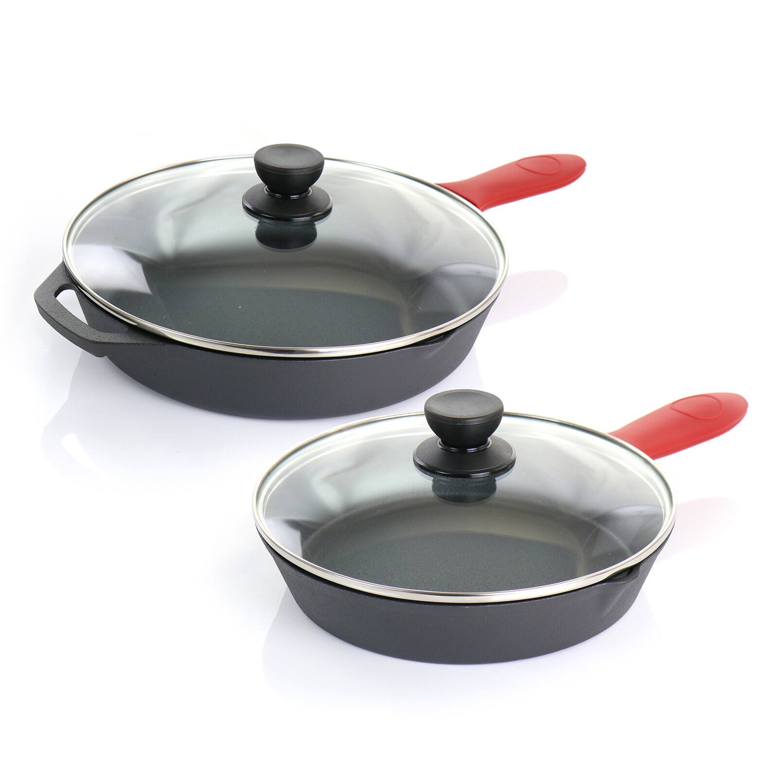 MegaChef 6 Piece Pre-Seasoned Cast Iron Skillet Set