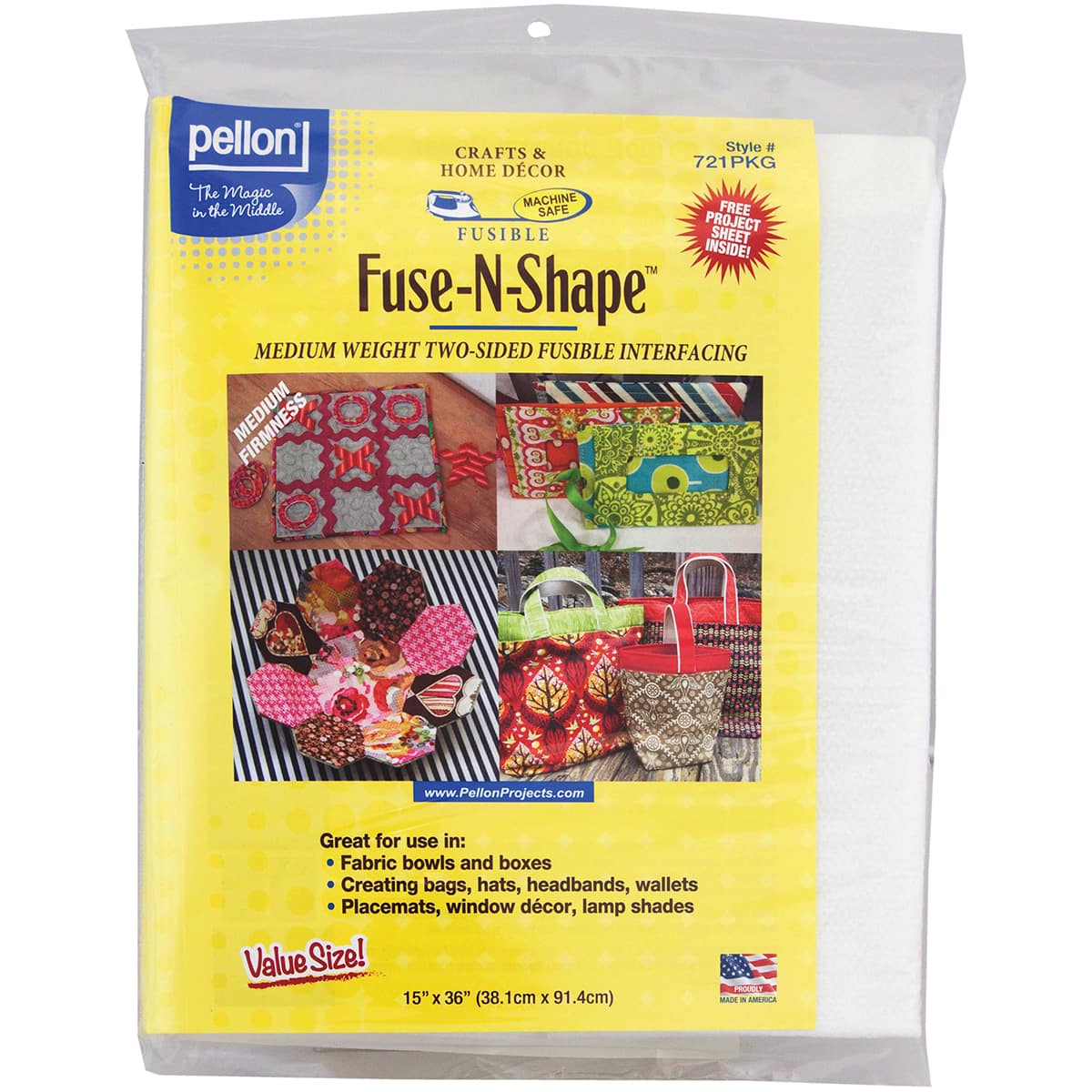Pellon® Fuse-N-Shape™ Fusible Medium Interfacing, 15" x 36"