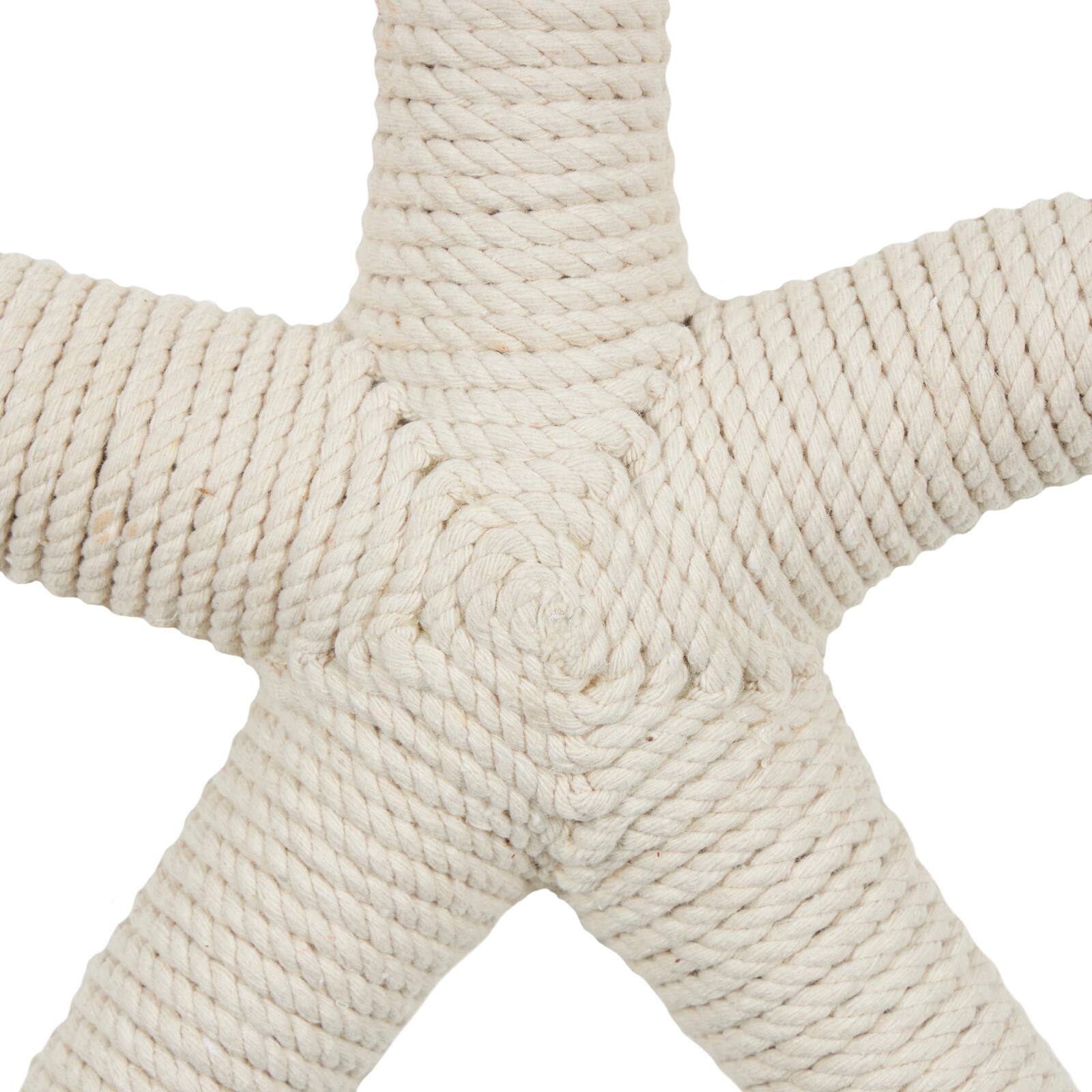 12.5" Handmade Wrapped Jute Starfish Hanging Wall Décor