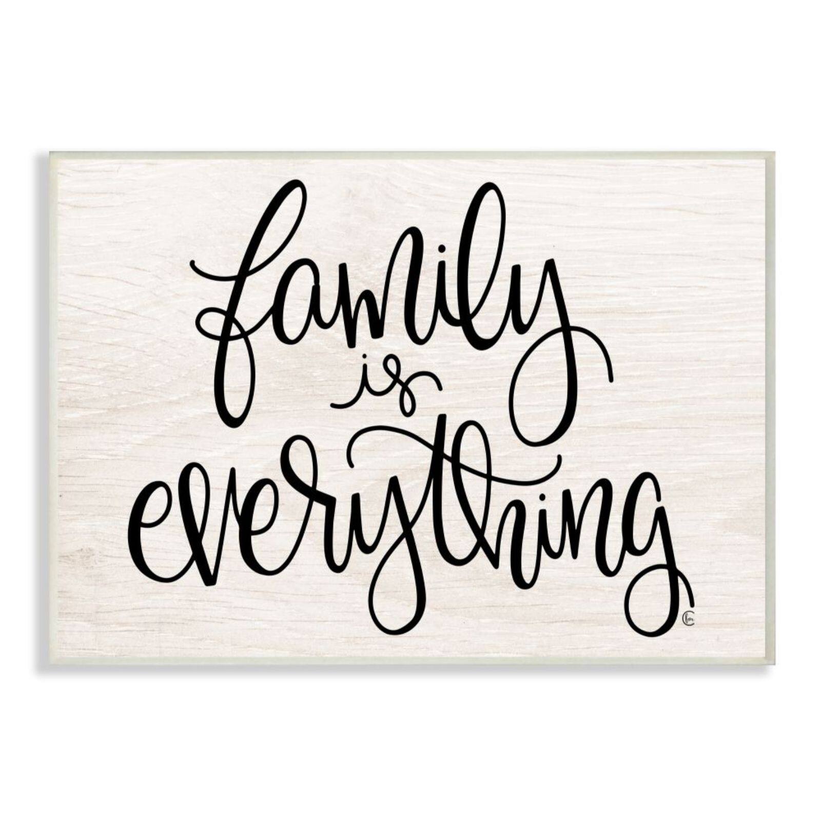 Stupell Industries Family Is Everything Plaque Wall Art | Michaels