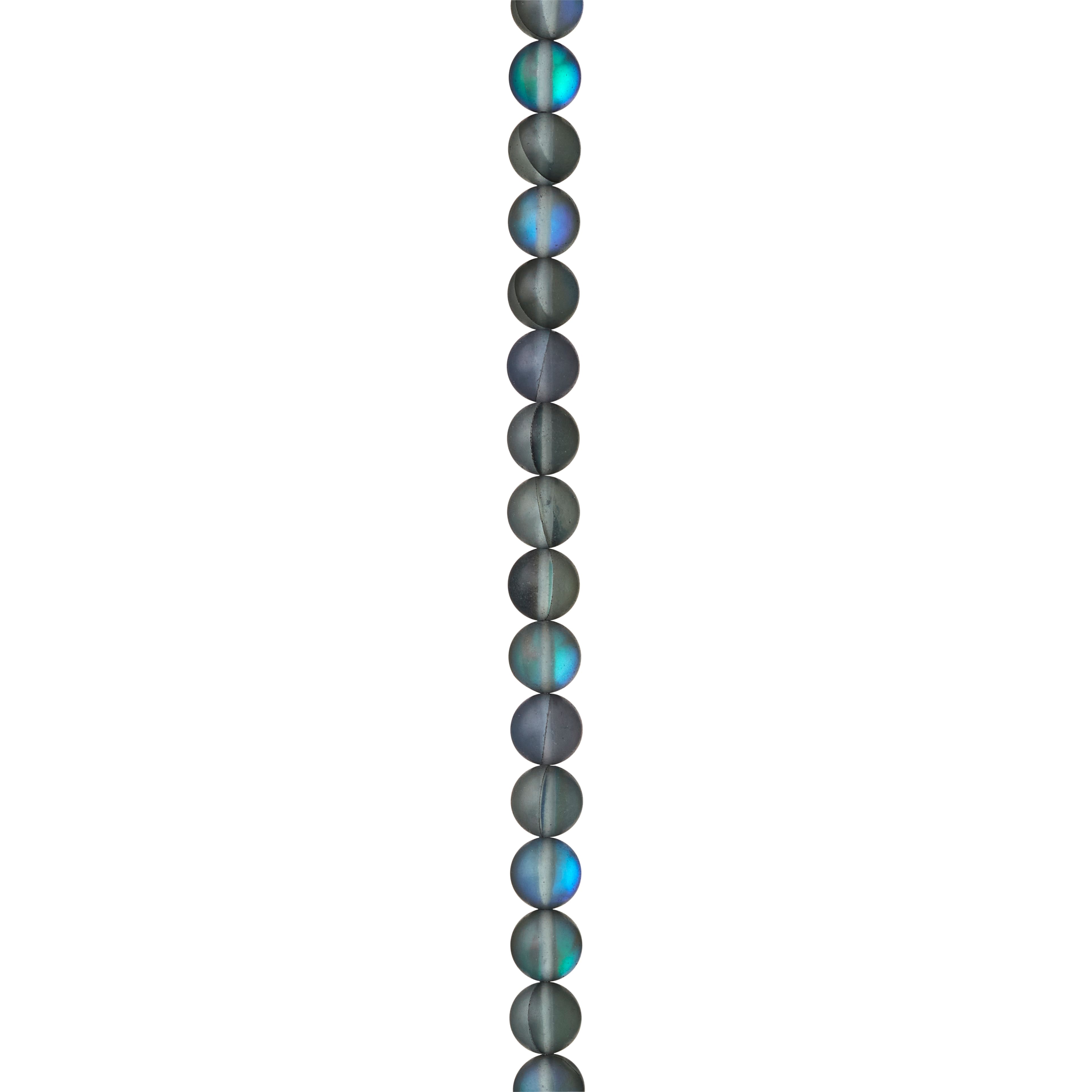 Matte Gray Opal Glass Round Beads, 8mm by Bead Landing&#x2122;