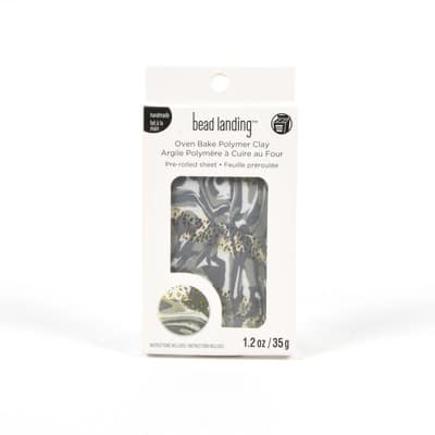 BL CLAY SLAB GREY SWIRL W/FOIL