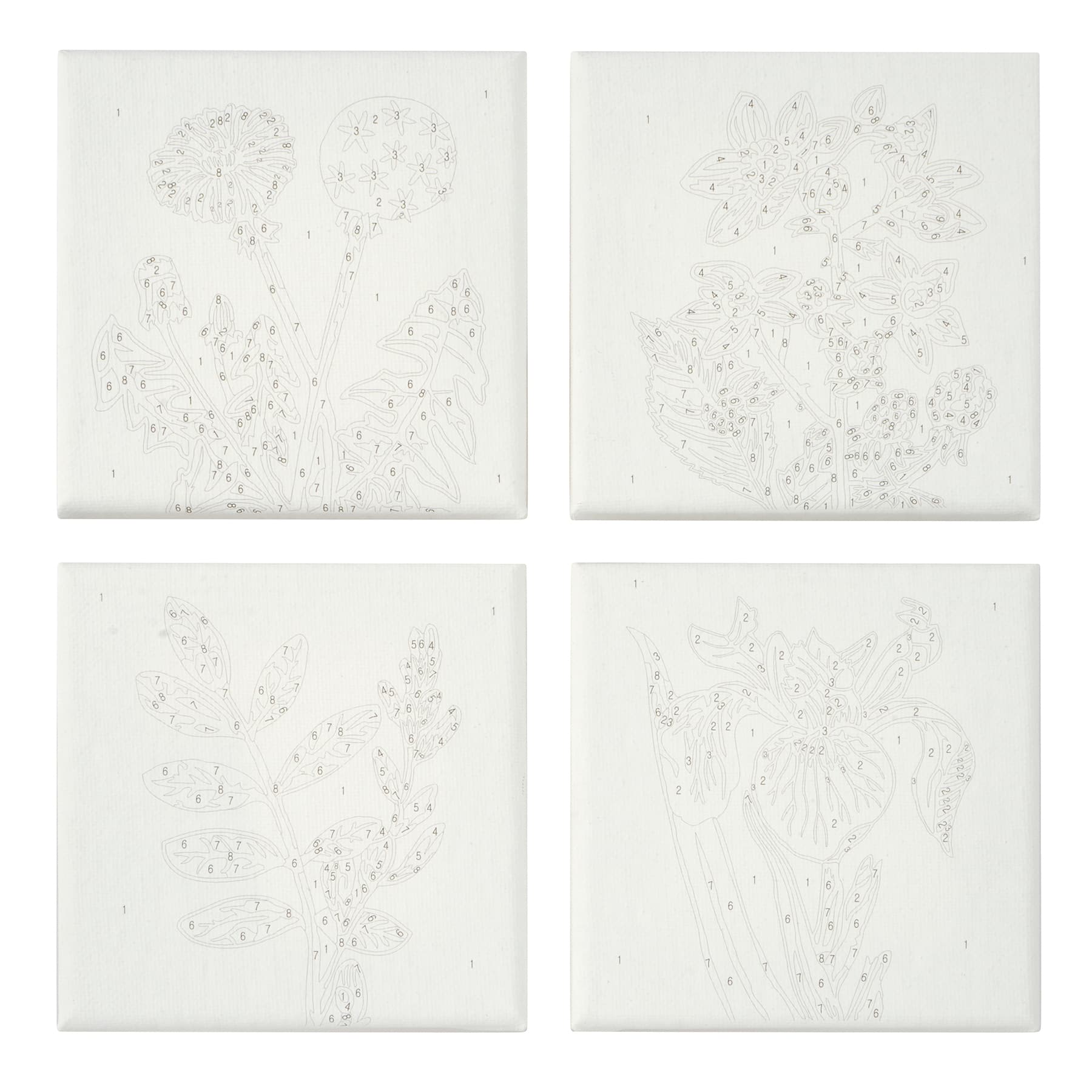 Vintage Flowers Paint-by-Number Gallery Mini Kit by Artist's Loft®