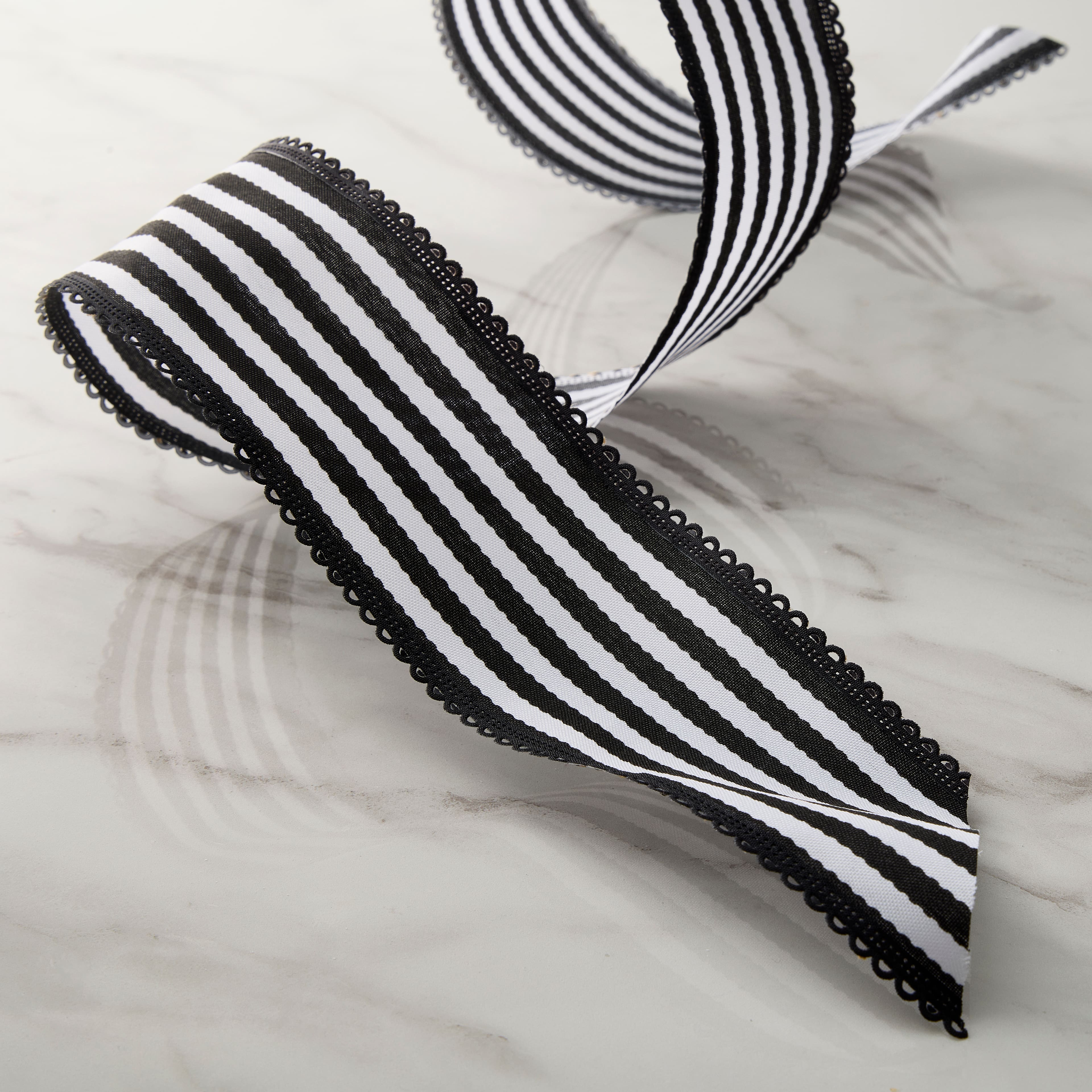 2.5" x 3yd. Taffeta Wired Striped Ribbon by Celebrate It™ Classic