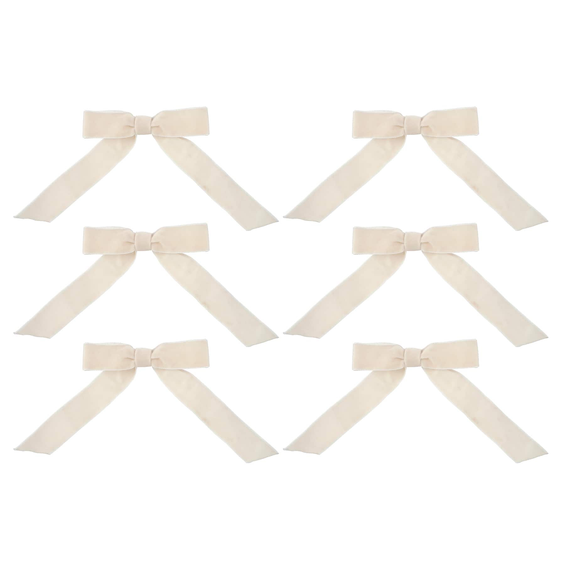 6&#x22; Velvet Tree Bows, 6ct. by Celebrate It&#xAE;