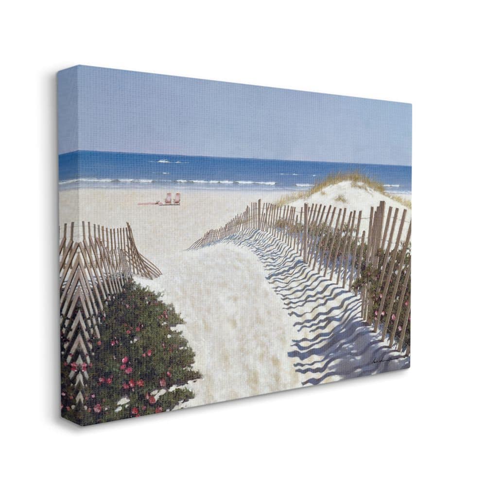 Stupell Industries Fenced Pathway to Beach Wall Art