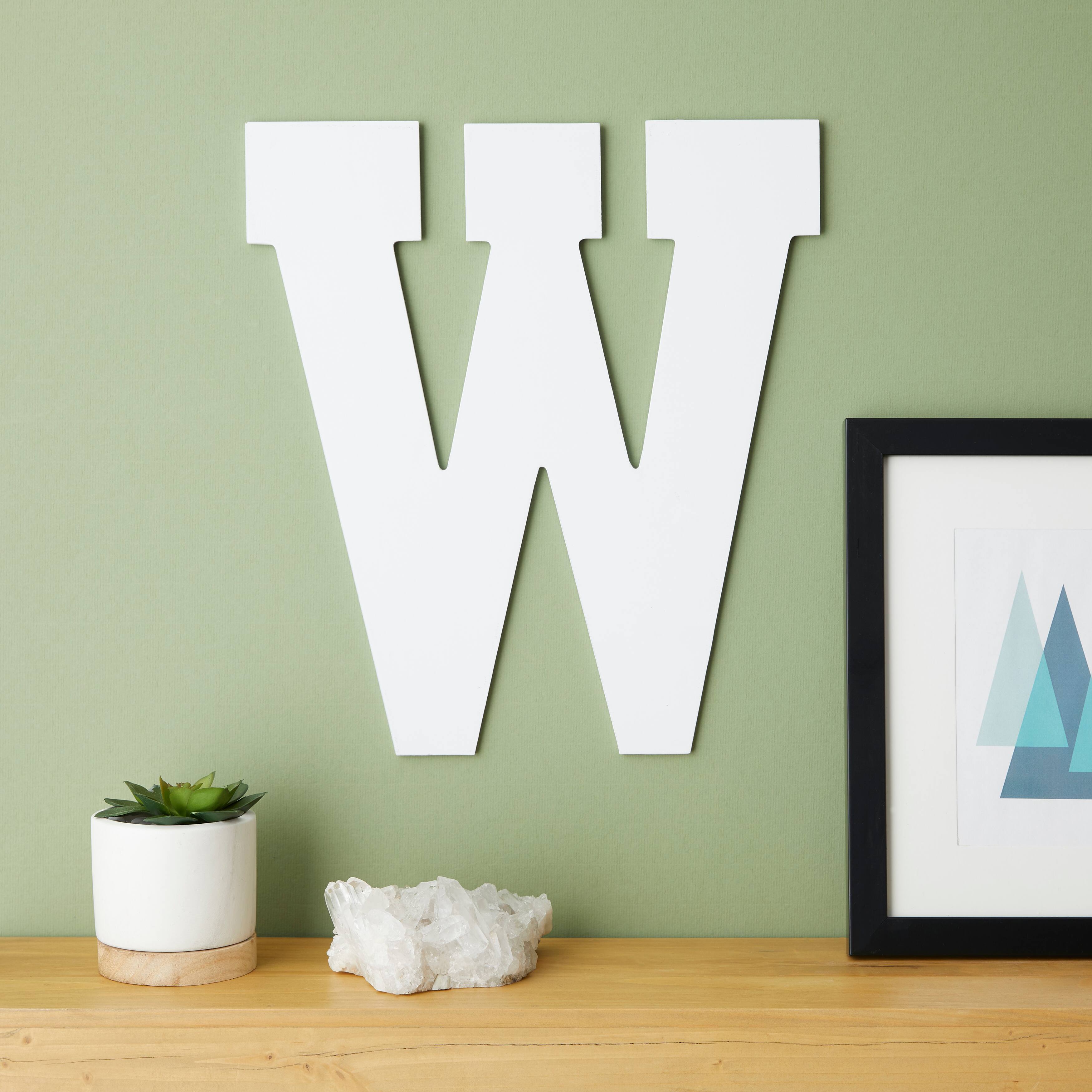6 Pack: 13&#x22; White MDF Uppercase Letter by Make Market&#xAE;