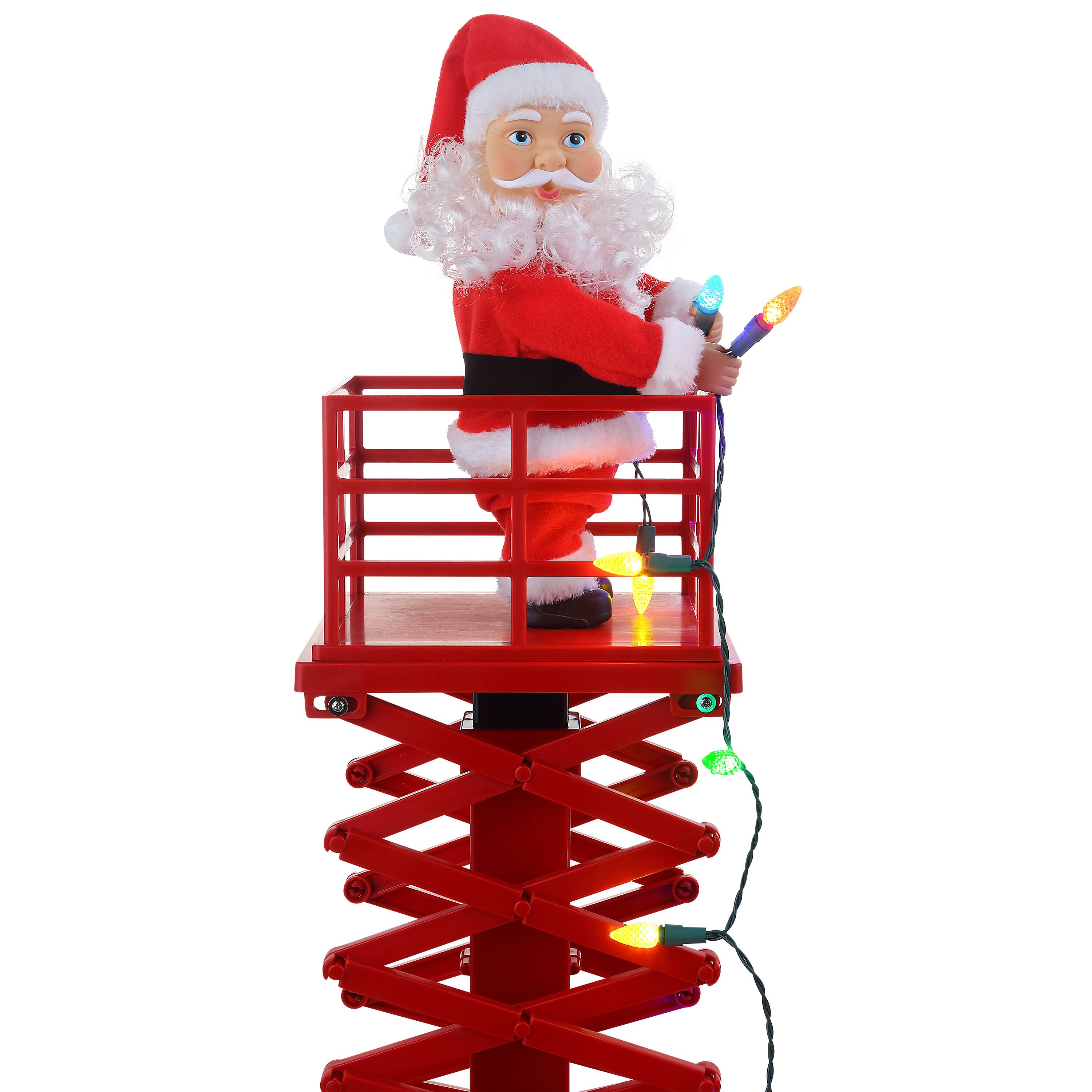 4ft. Animated &#x26; Musical Santa&#x27;s Lift