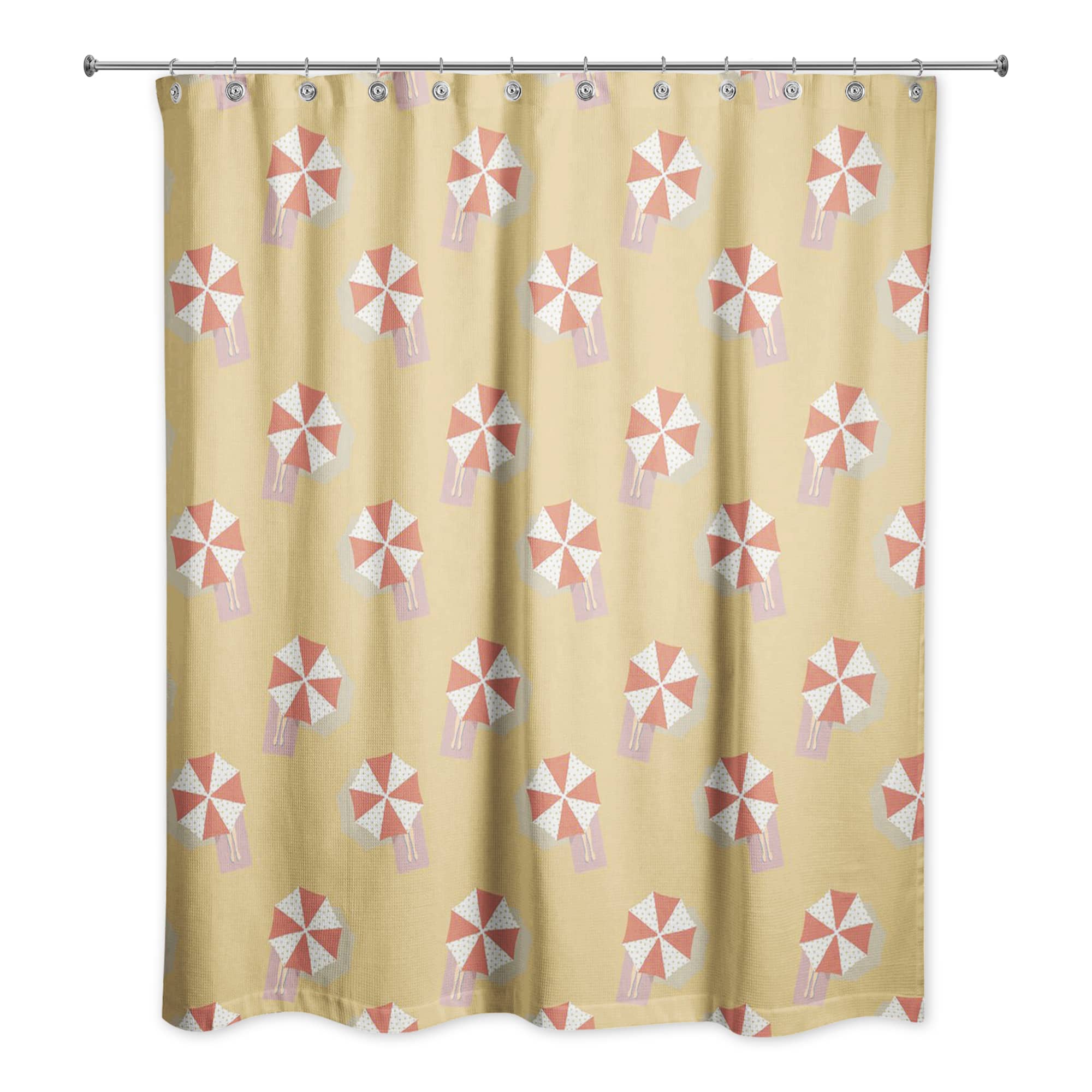 Umbrella Pattern Shower Curtain