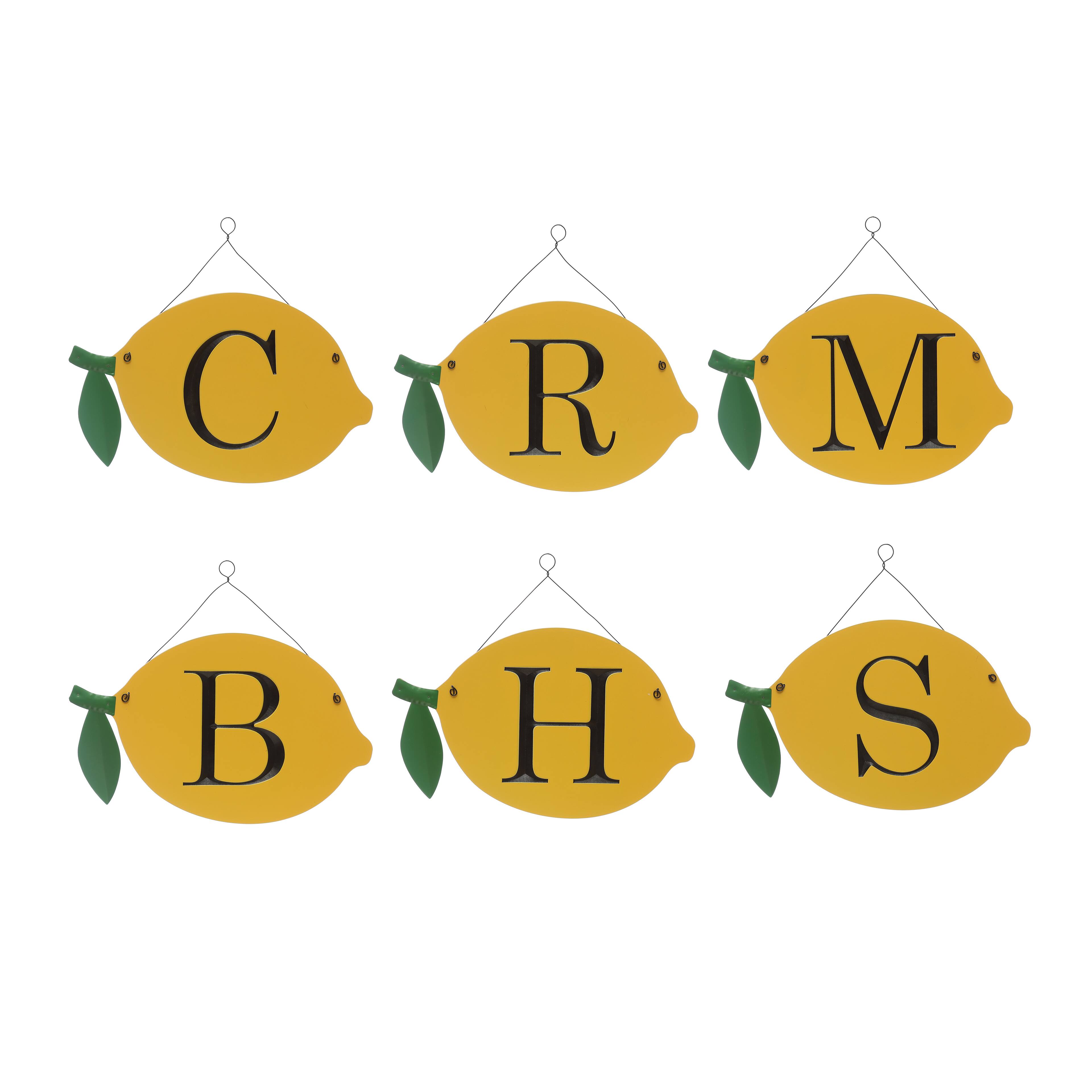 Assorted Lemon Monogram Letters Wall Décor by Ashland® Michaels