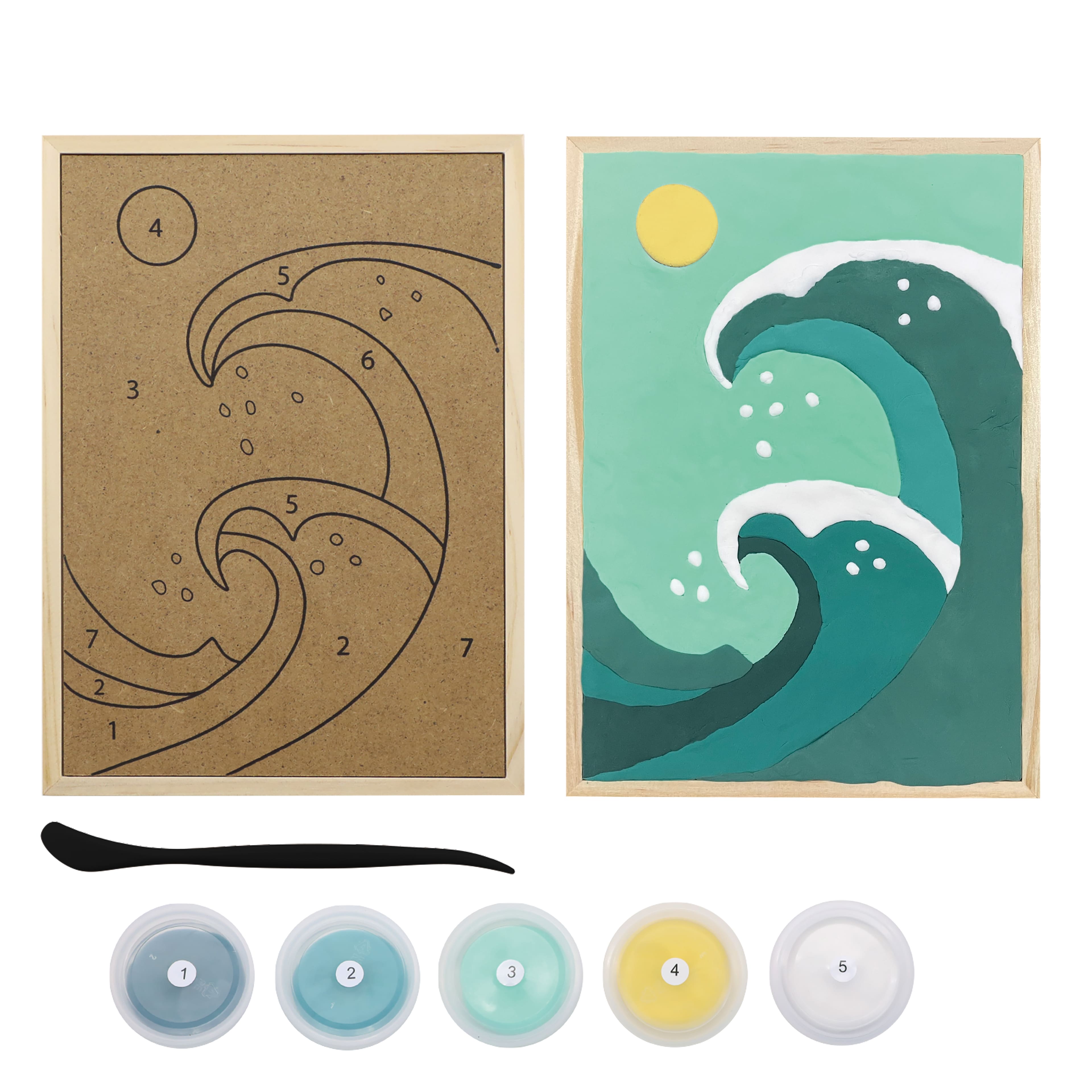 Ocean Wave Clay-by-Number Kit by Artist&#x27;s Loft&#xAE;