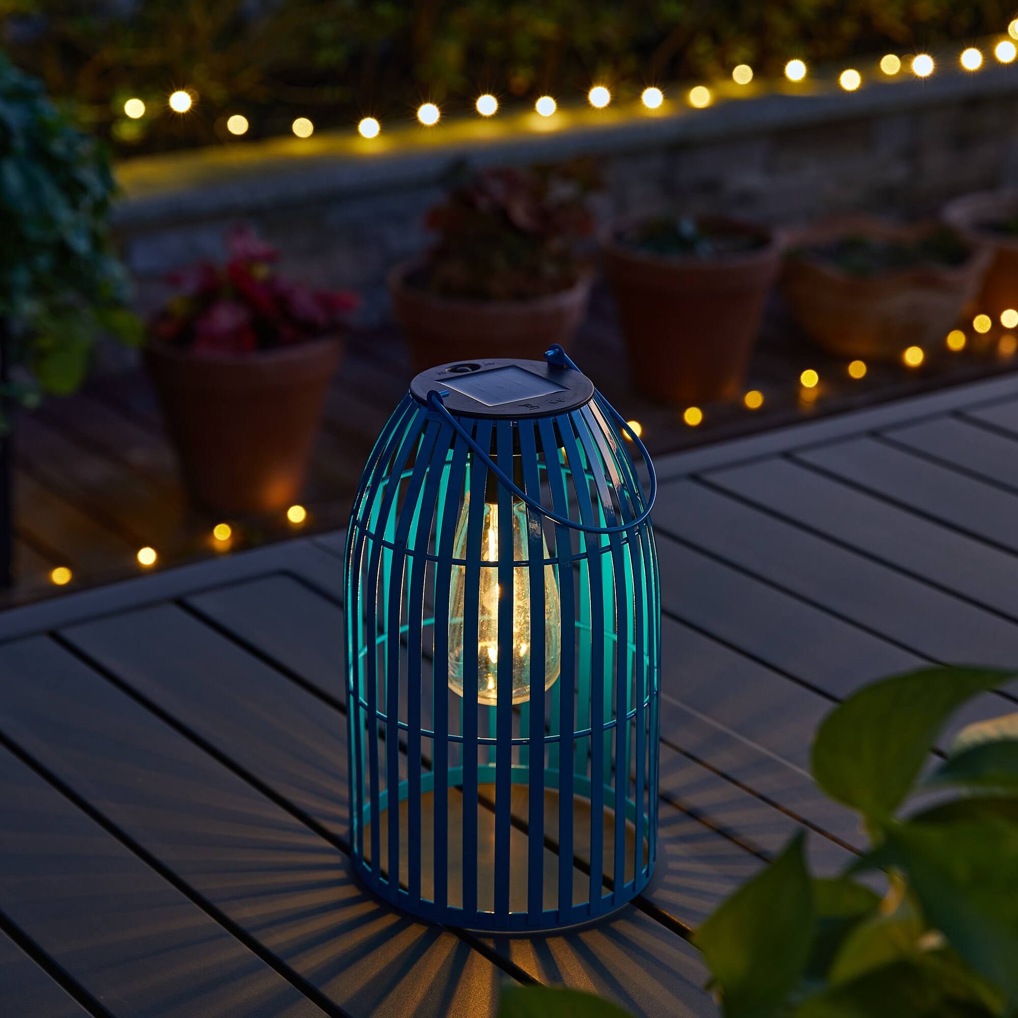 Glitzhome® 10" Woven Solar Powered Outdoor Hanging Lantern