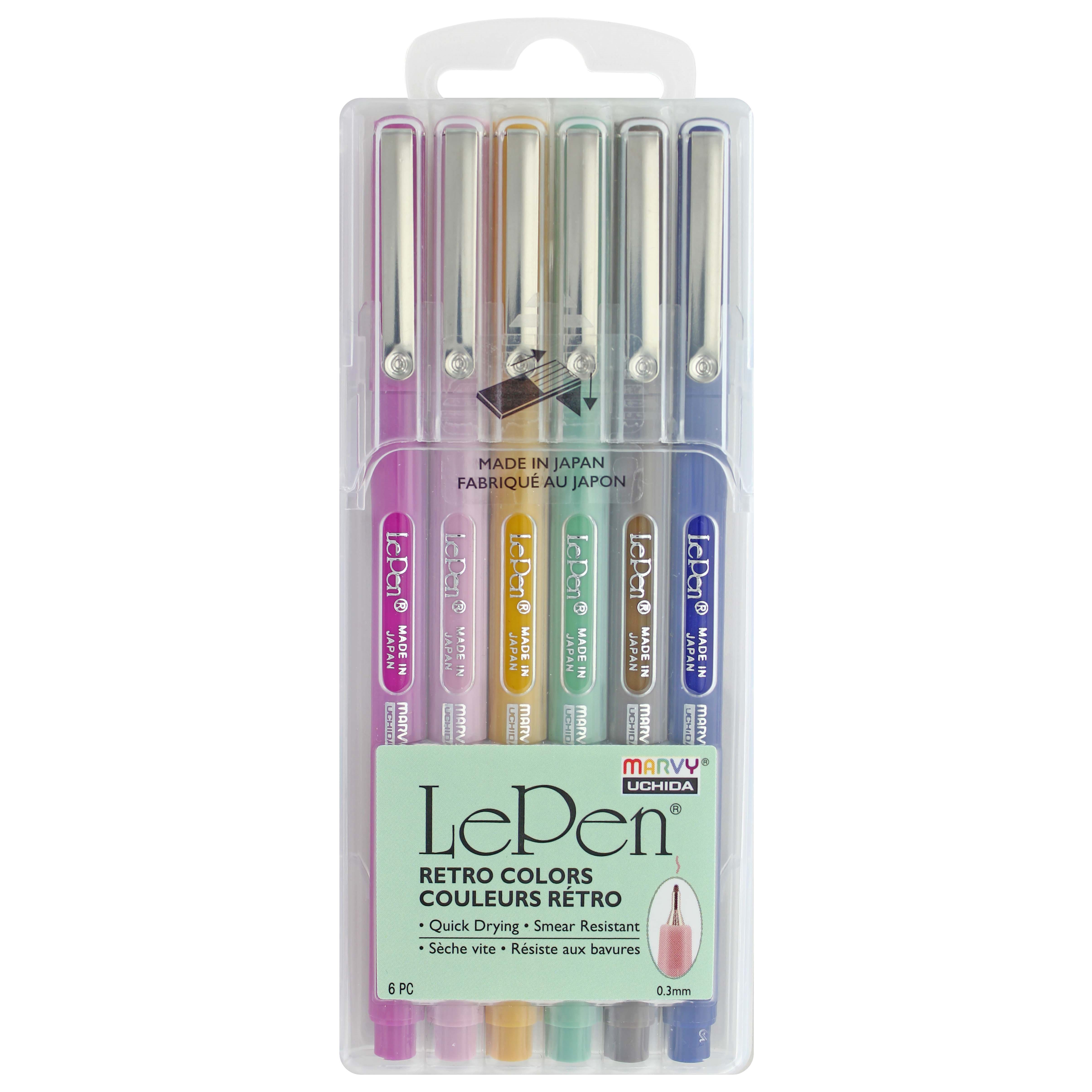 Marvy Le Pen Set of 6, Pastel Colors