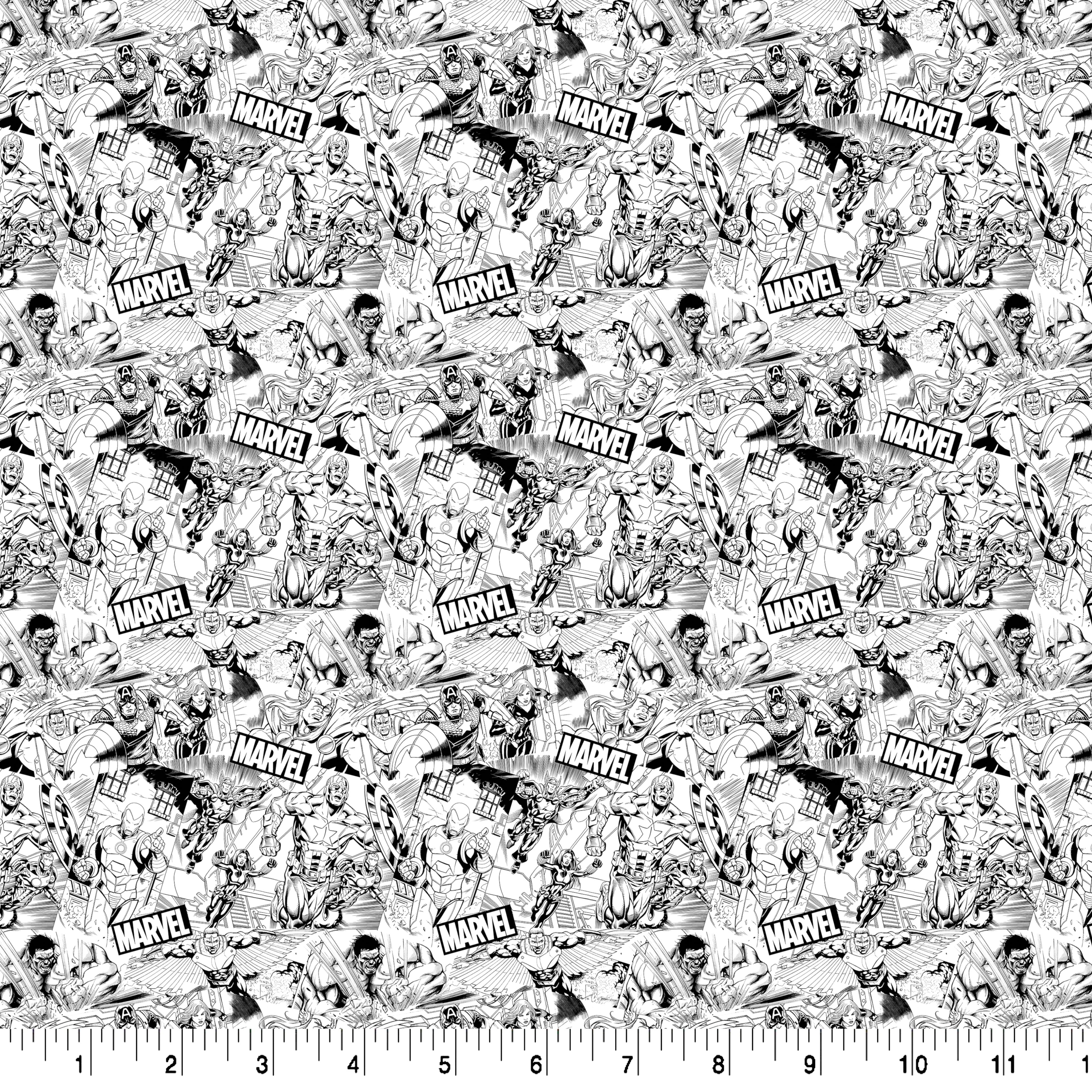 Marvel® Avengers Sketch Cotton Fabric