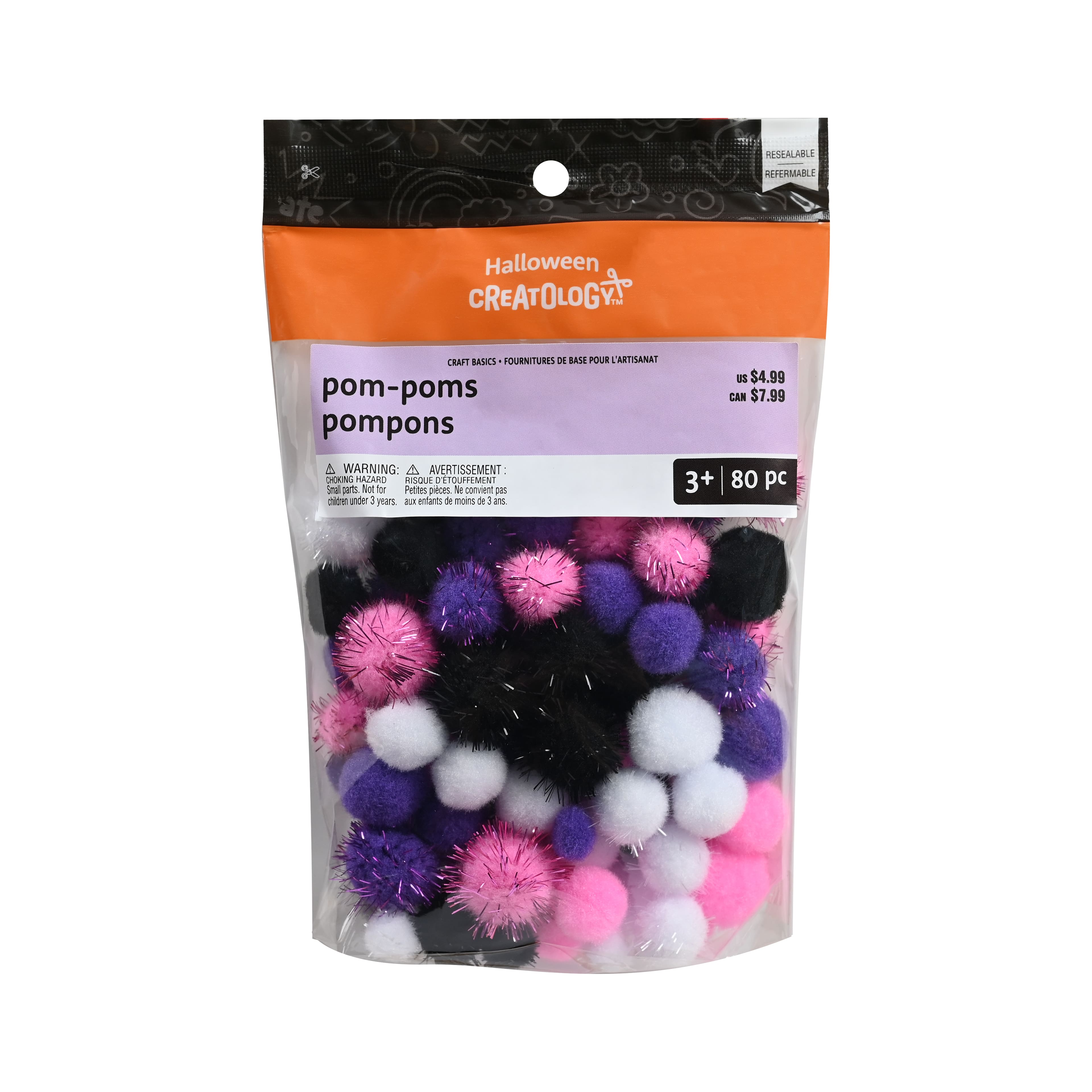Purple &#x26; Pink Pom Pom Mix by Creatology&#x2122;