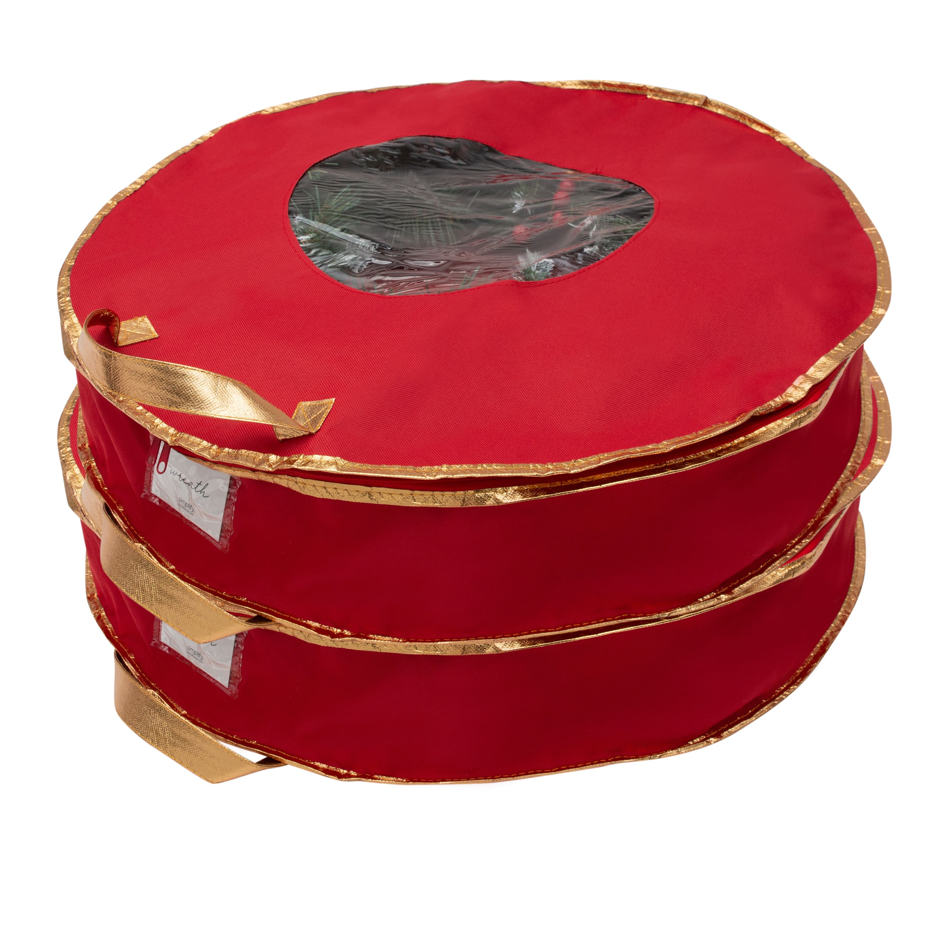 Simplify 24&#x22; Holiday Wreath Bag, 2ct.