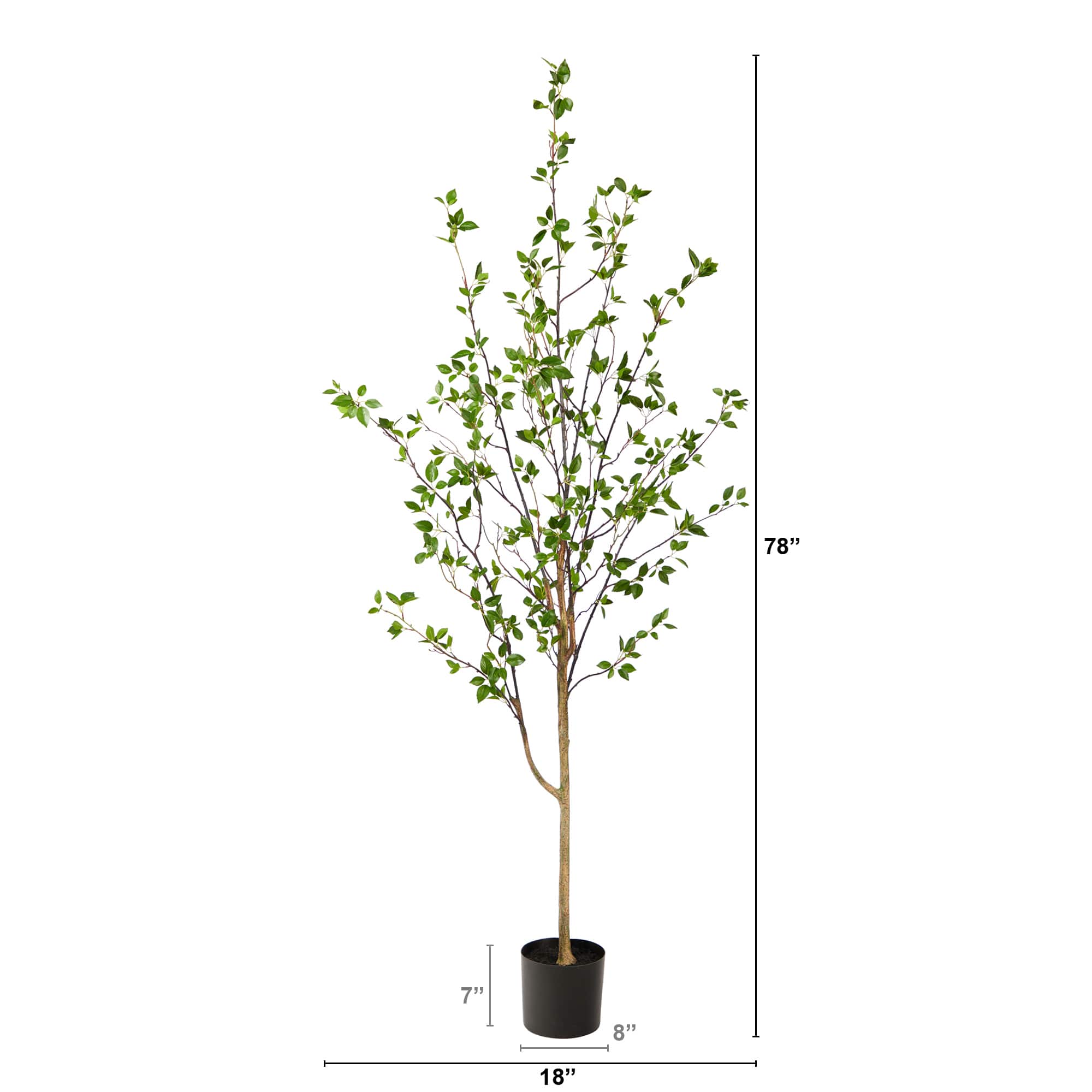 6.5ft. Potted Minimalist Citrus Artificial Tree