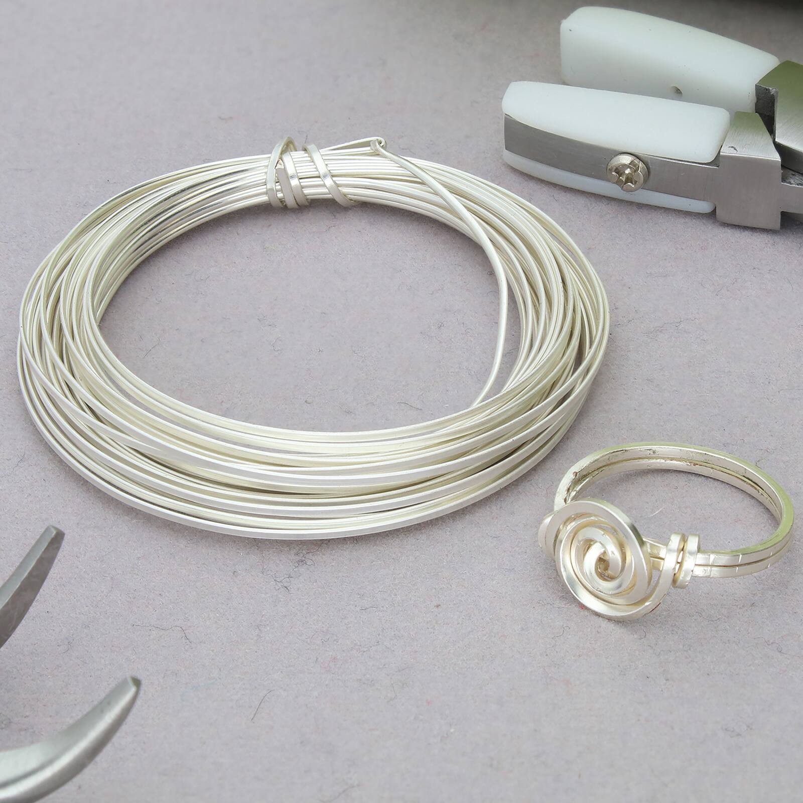 The Beadsmith&#xAE; Wire Elements&#x2122; 21 Gauge Tarnish Resistant Half Round Soft Temper Wire, 4yd.