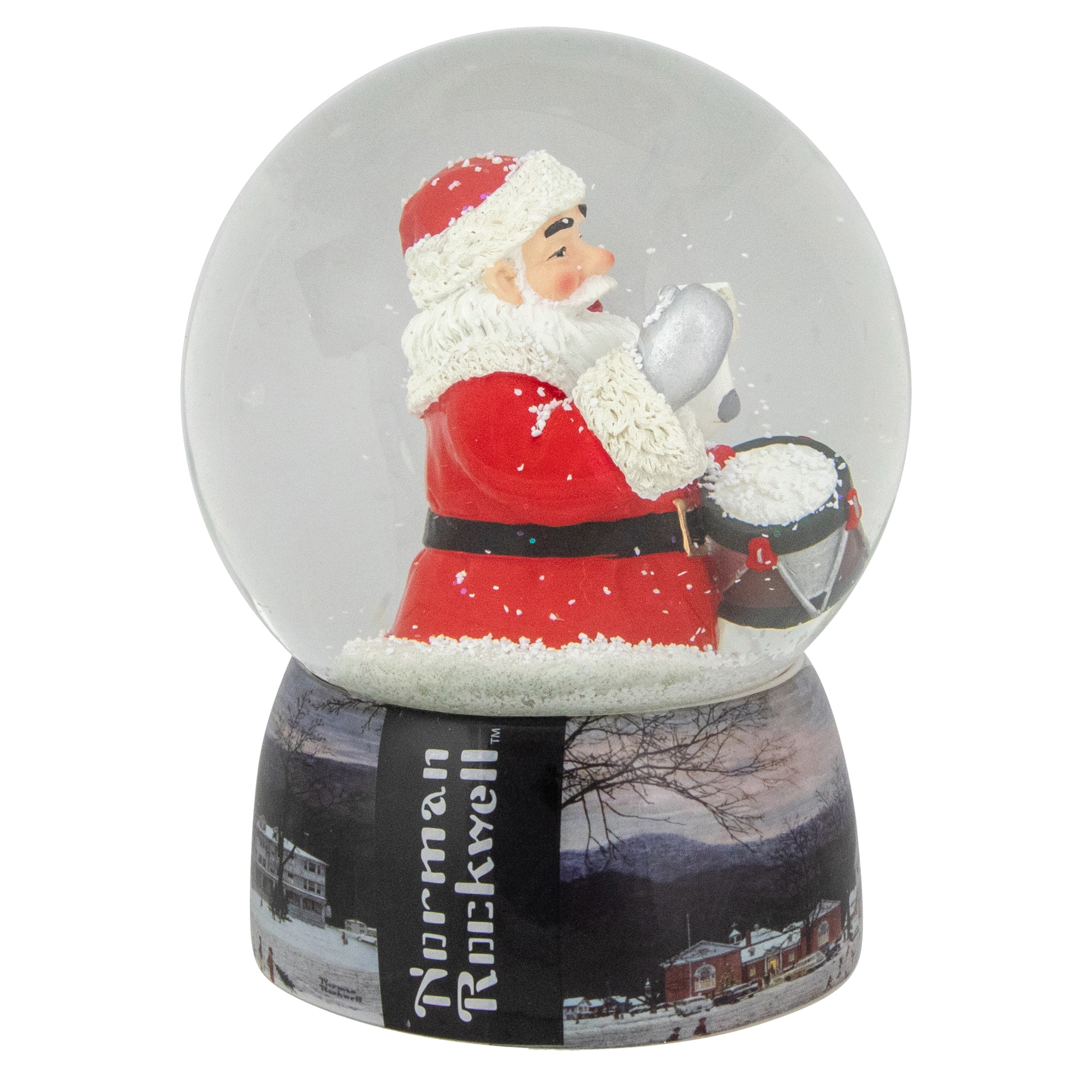 6.5&#x22; Norman Rockwell A Drum for Tommy Christmas Snow Globe