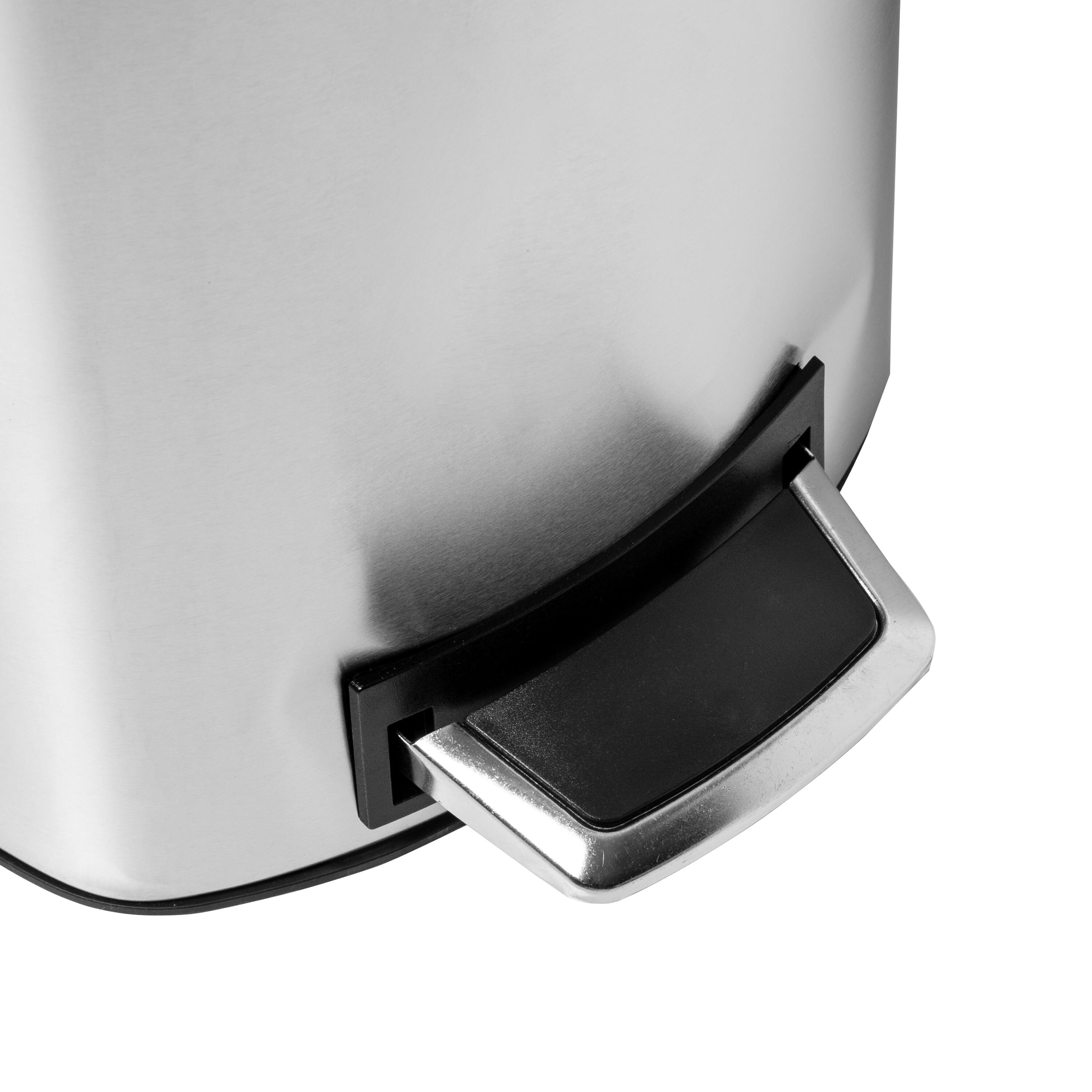 40L Tall Slim Stainless Steel Step Trash Can With Lid