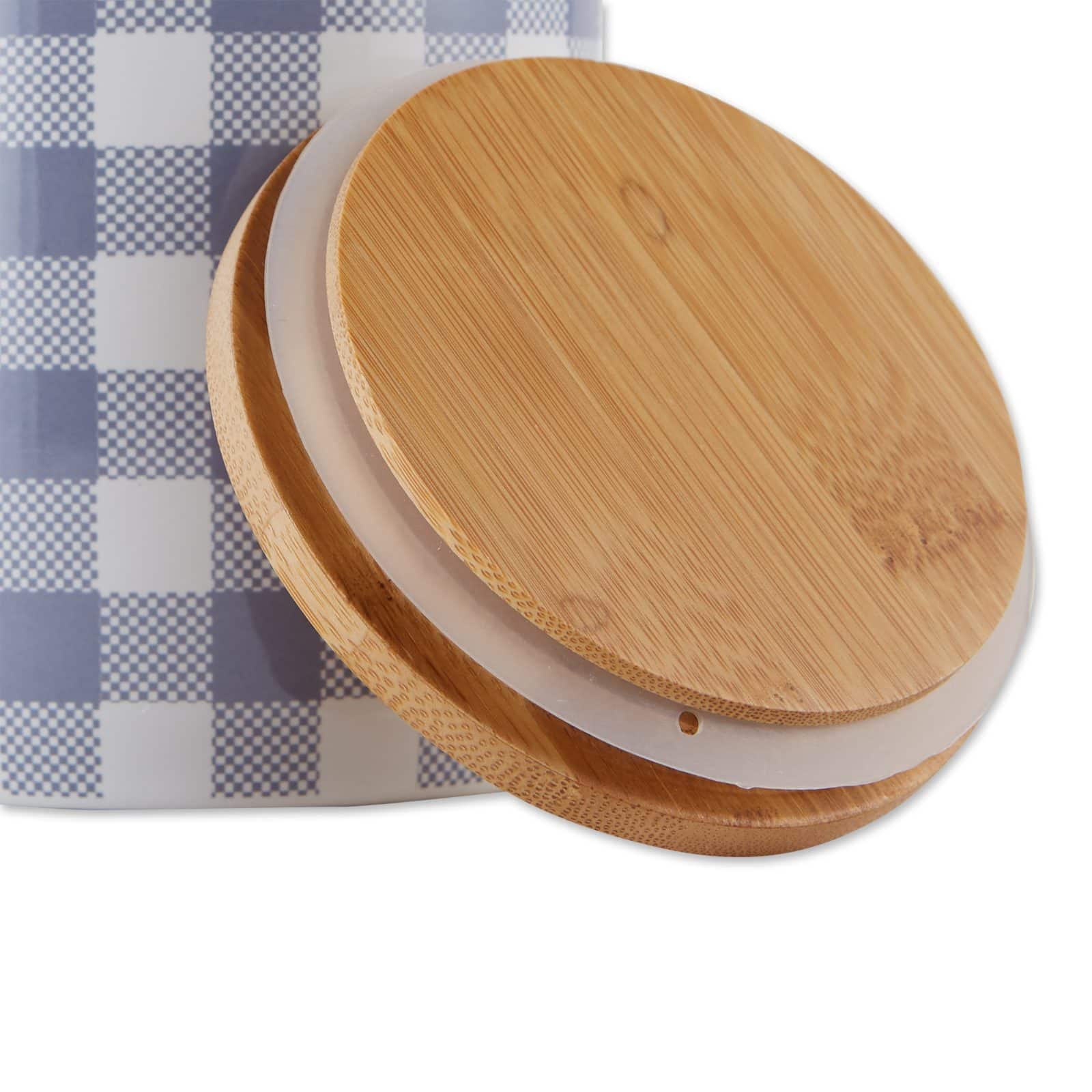 DII&#xAE; Buffalo Check Ceramic Canister Set